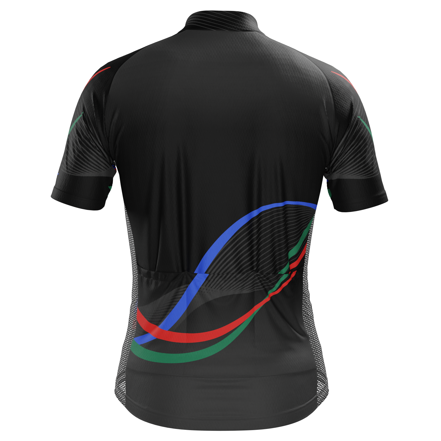 Men's Technical Black Short Sleeve Cycling Jersey