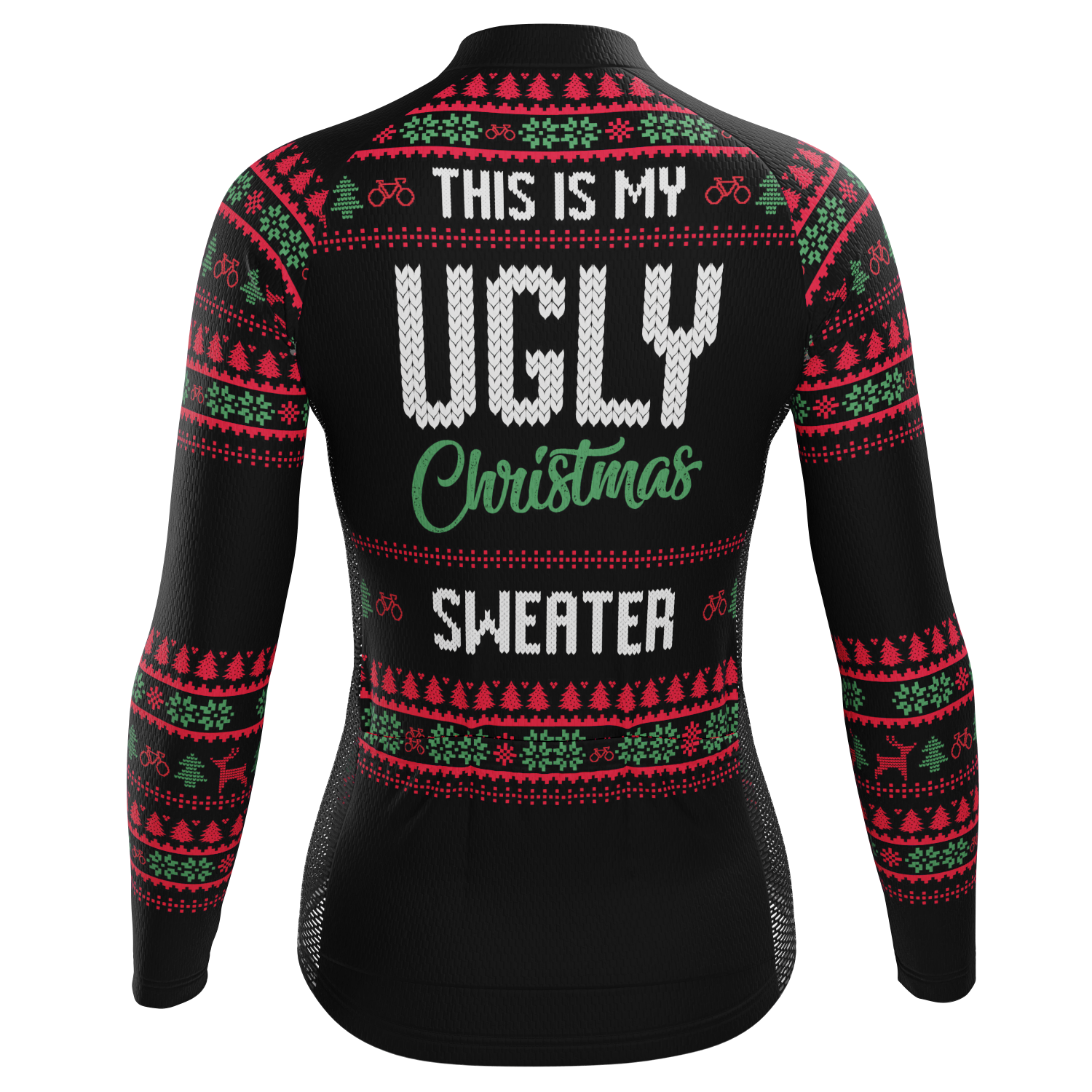 Women's This is my Ugly Christmas Sweater Long Sleeve Cycling Jersey