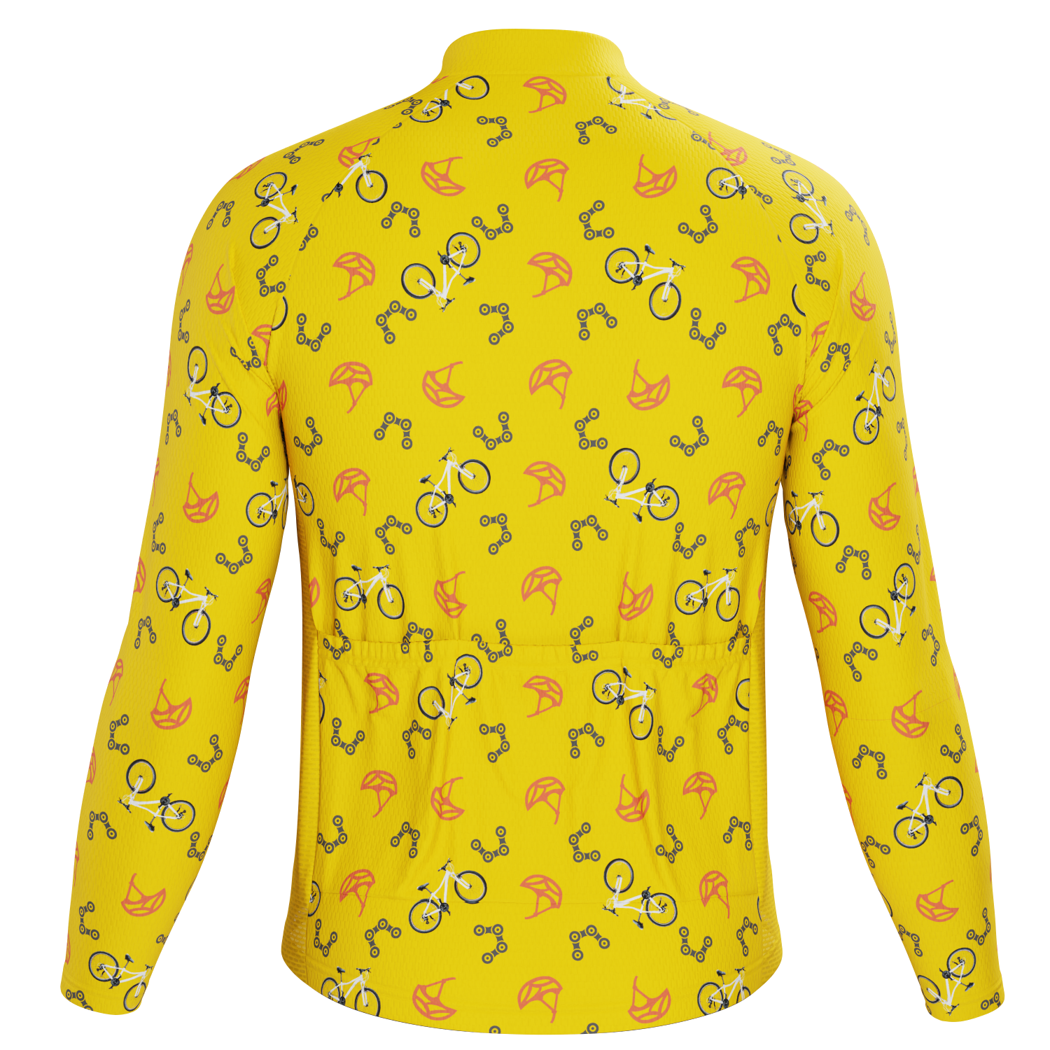 Men's Custom Bike & Helmets Design Personalized Long Sleeve Cycling Jersey