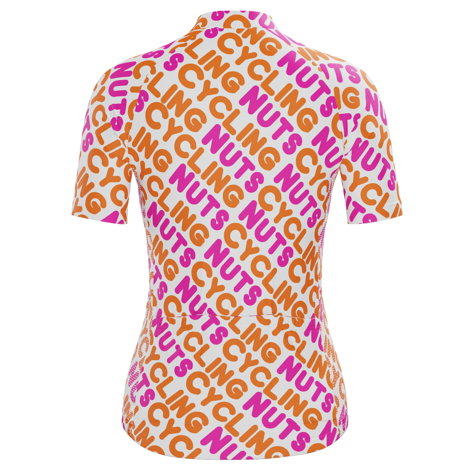 Women's Cycling Nuts Lettering Short Sleeve Cycling Jersey