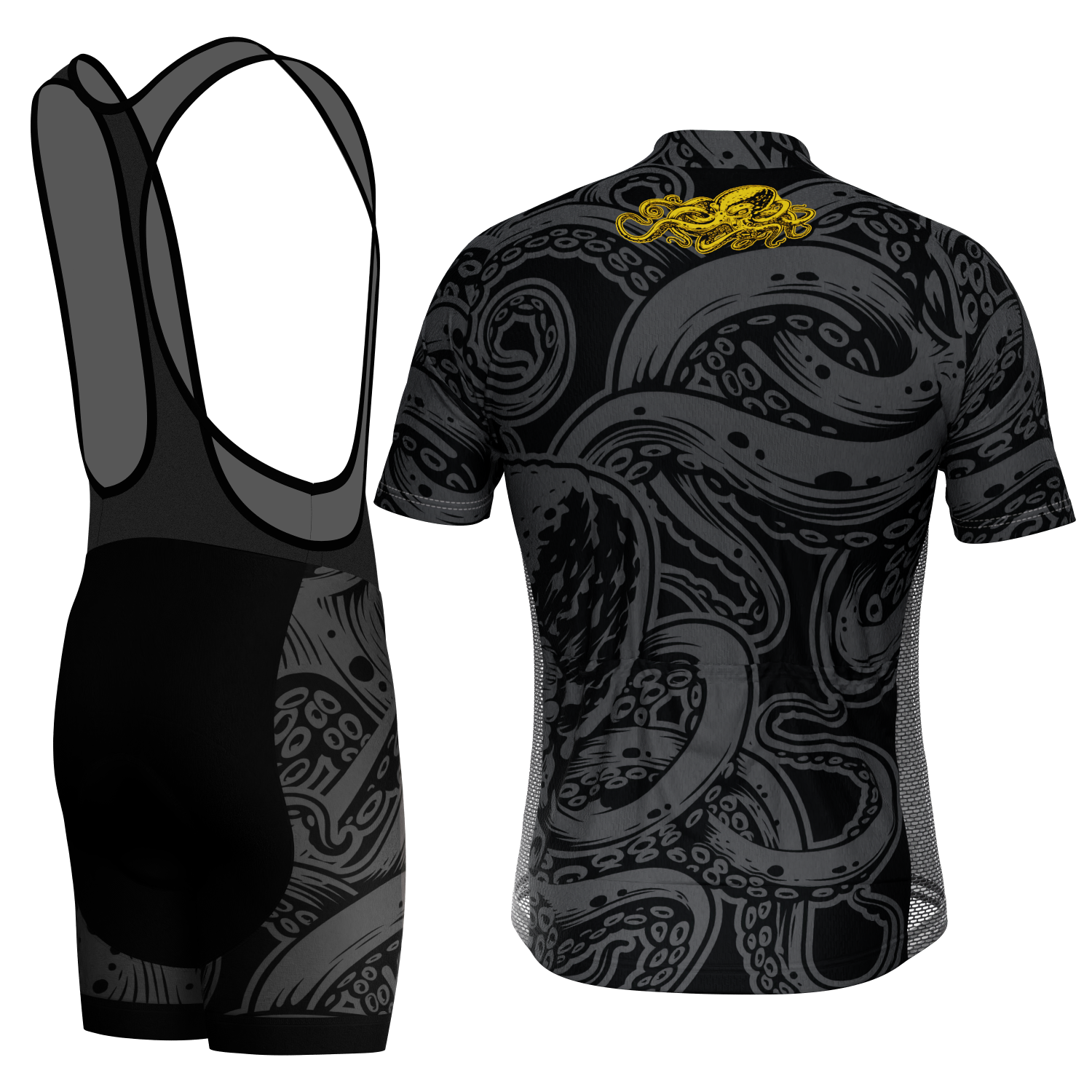 Men's The Black Octopus 2 Piece Cycling Kit