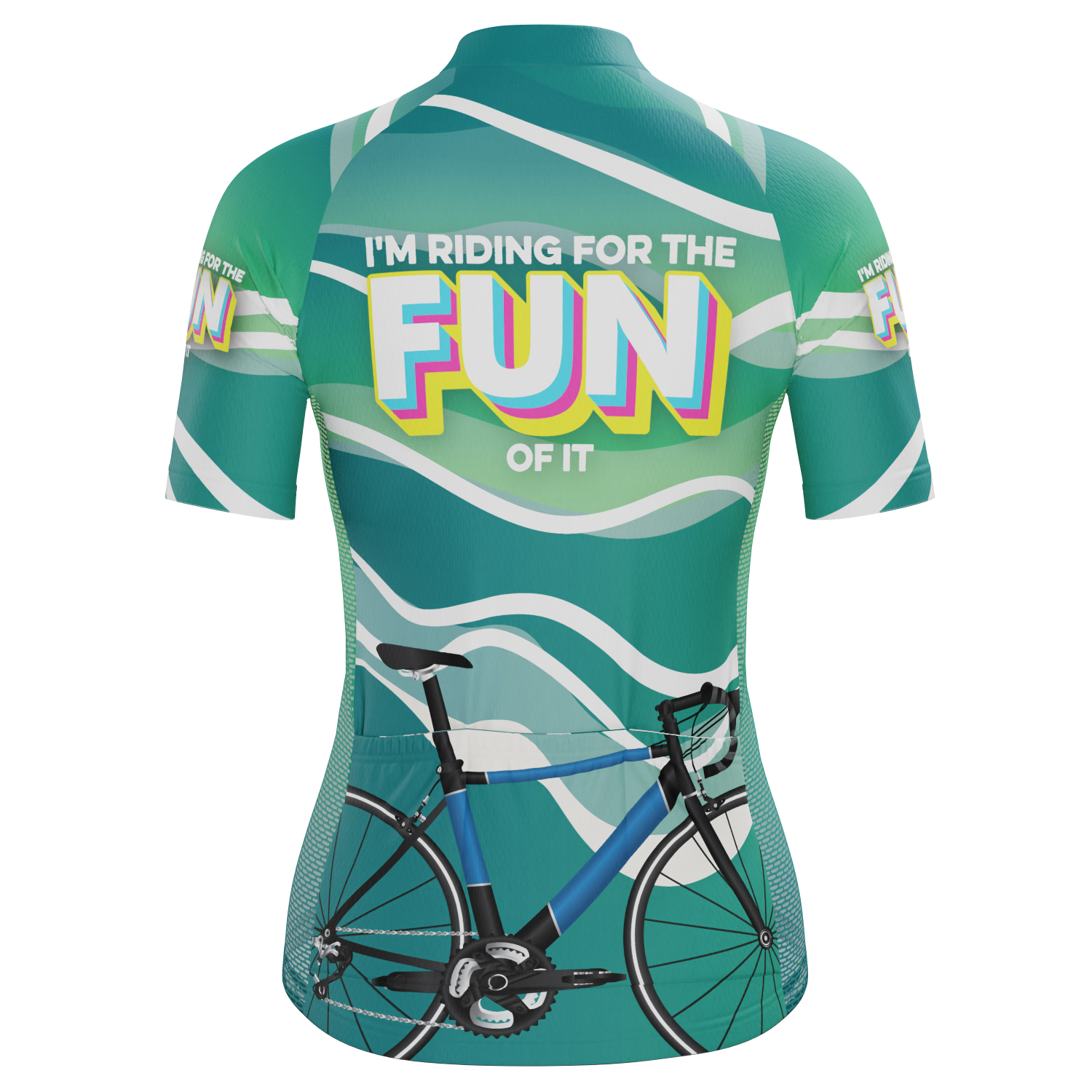 Women's I'm Riding For The Fun Of It Short Sleeve Cycling Jersey