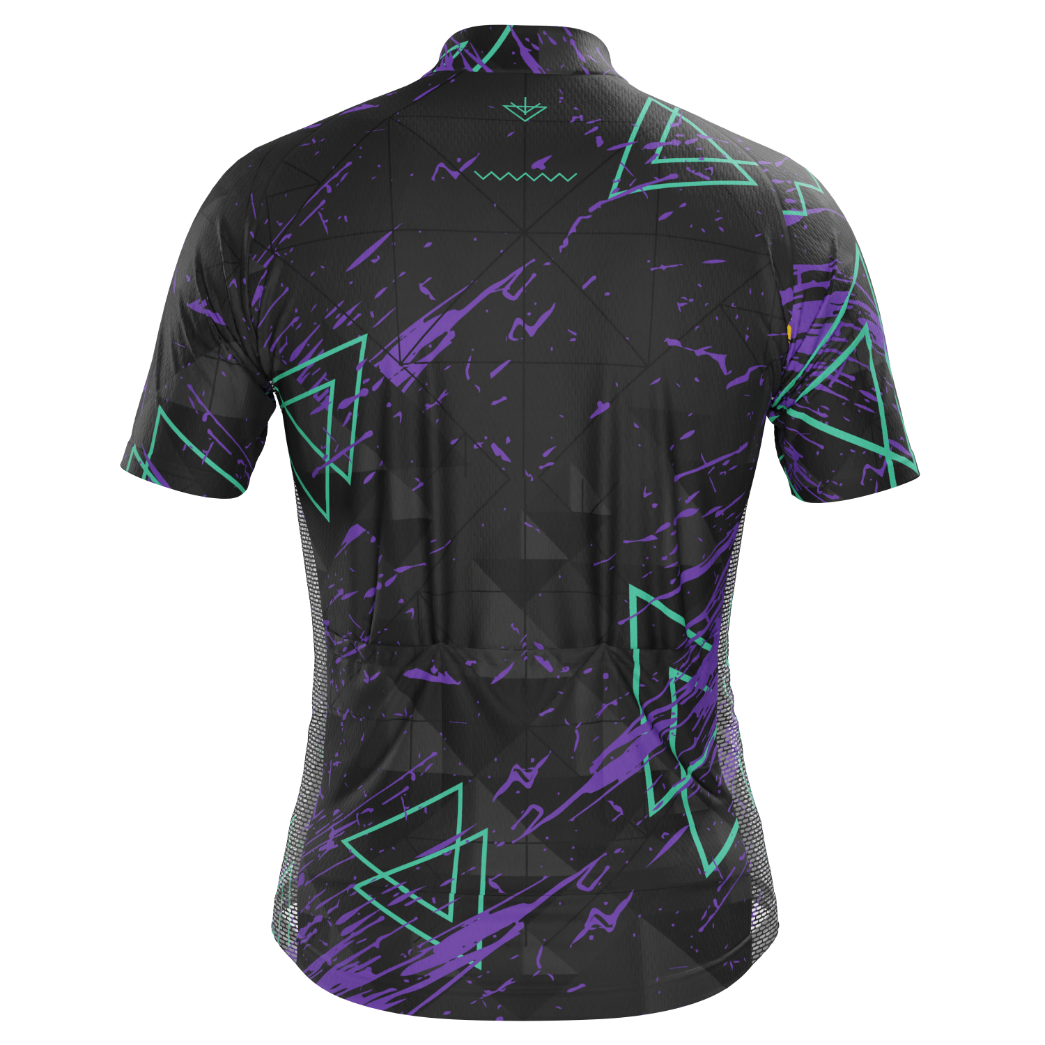 Men's Dark Geometry Short Sleeve Cycling Jersey