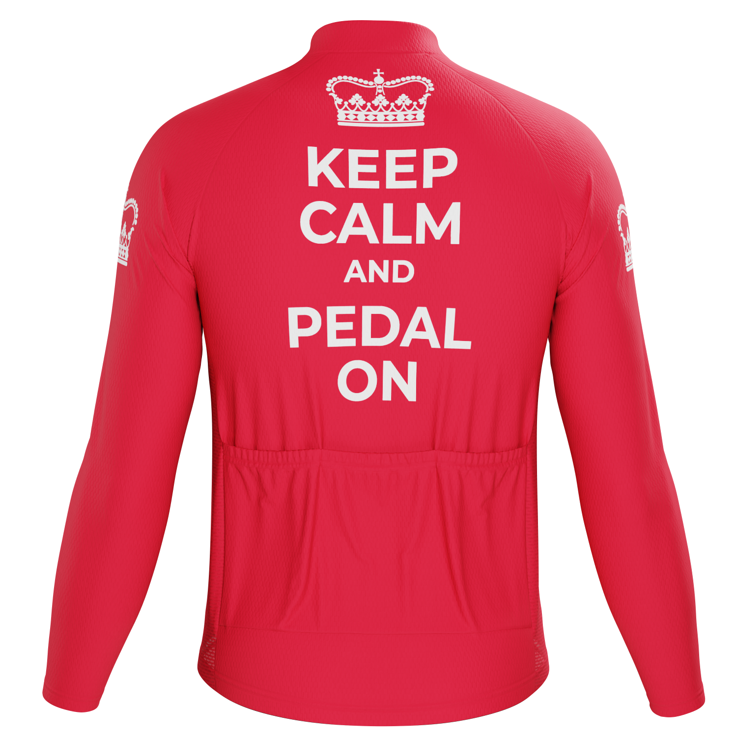 Men's Keep Calm & Pedal On Long Sleeve Cycling Jersey