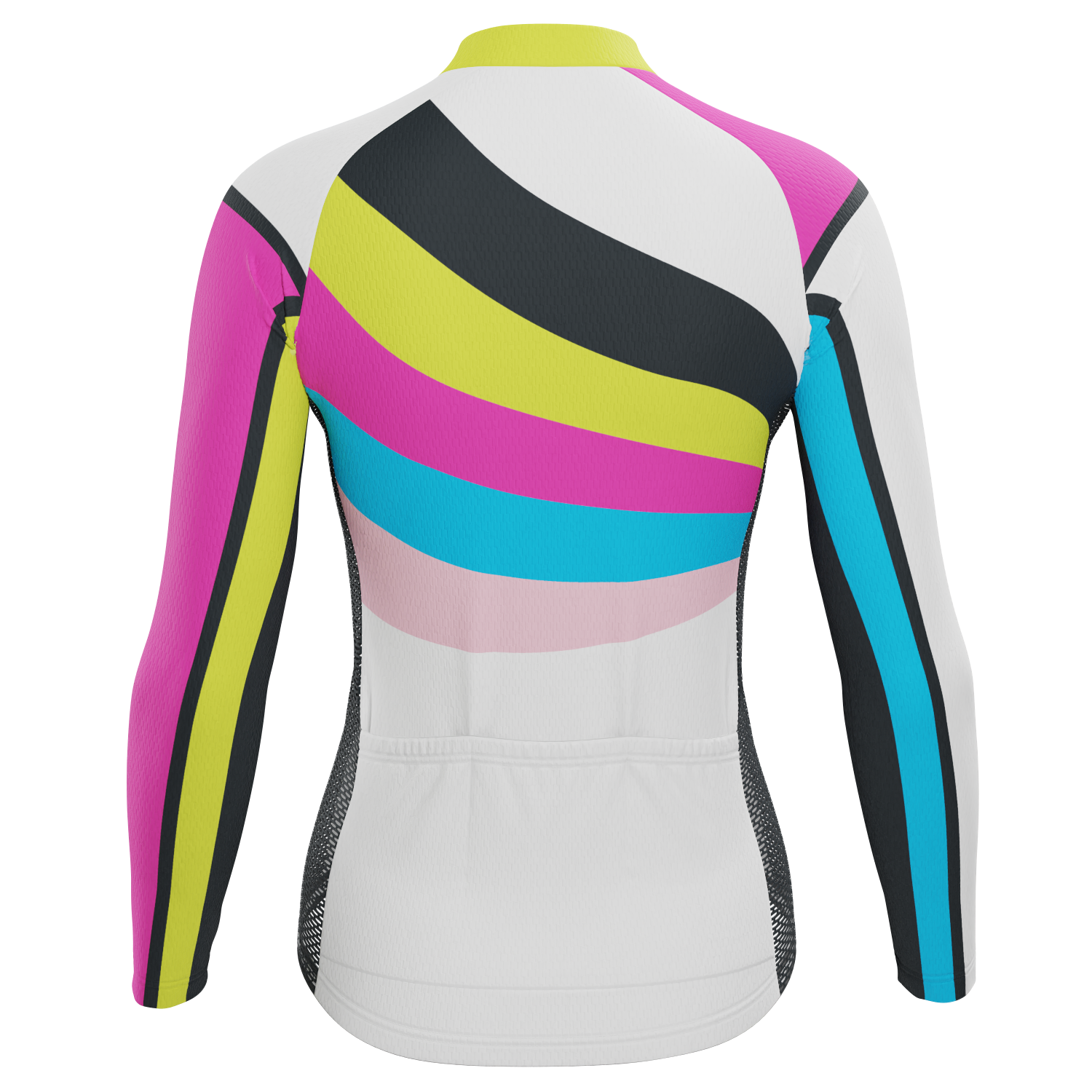 Women's Rainbow Swirl Long Sleeve Cycling Jersey Long Sleeve Cycling Jersey