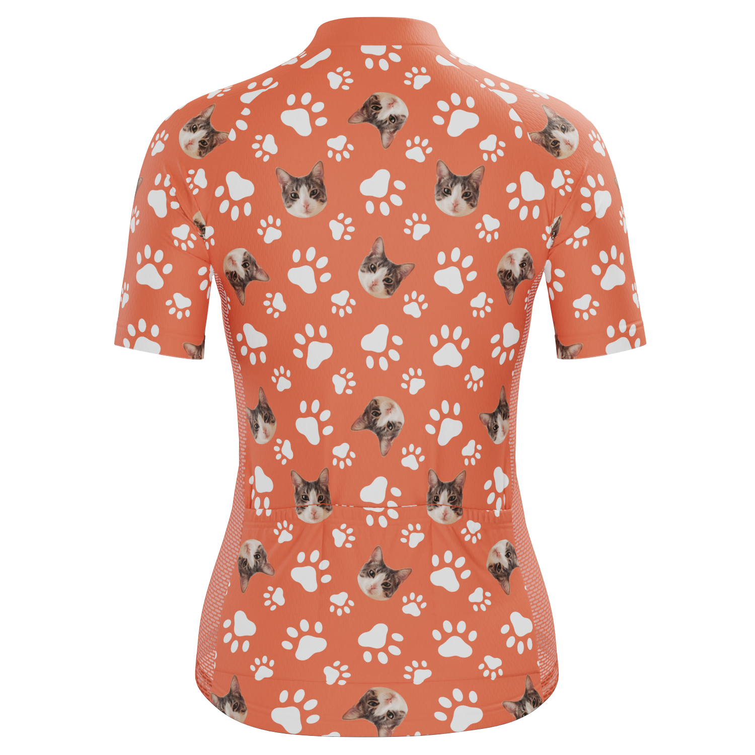 Women's Custom Pet Paws Design Personalized Short Sleeve Cycling Jersey