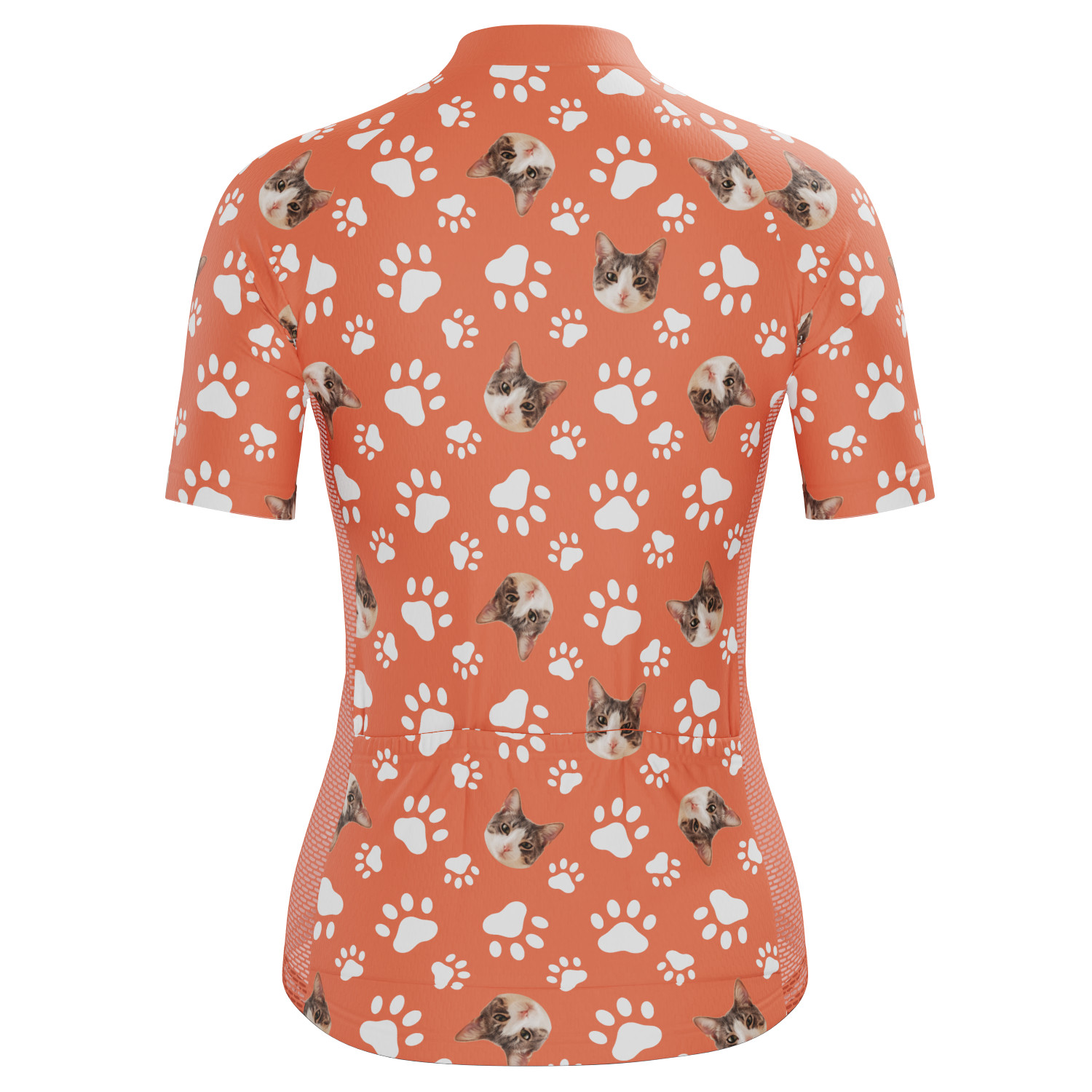 Women's Custom Pet Paws Design Personalized Short Sleeve Cycling Jersey