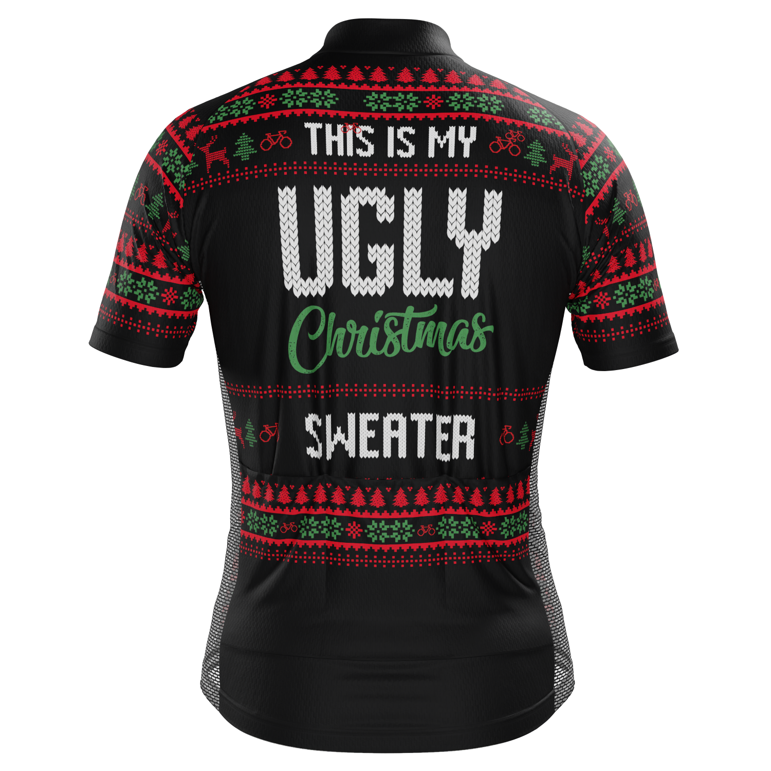 Men's This is my Ugly Christmas Sweater Short Sleeve Cycling Jersey