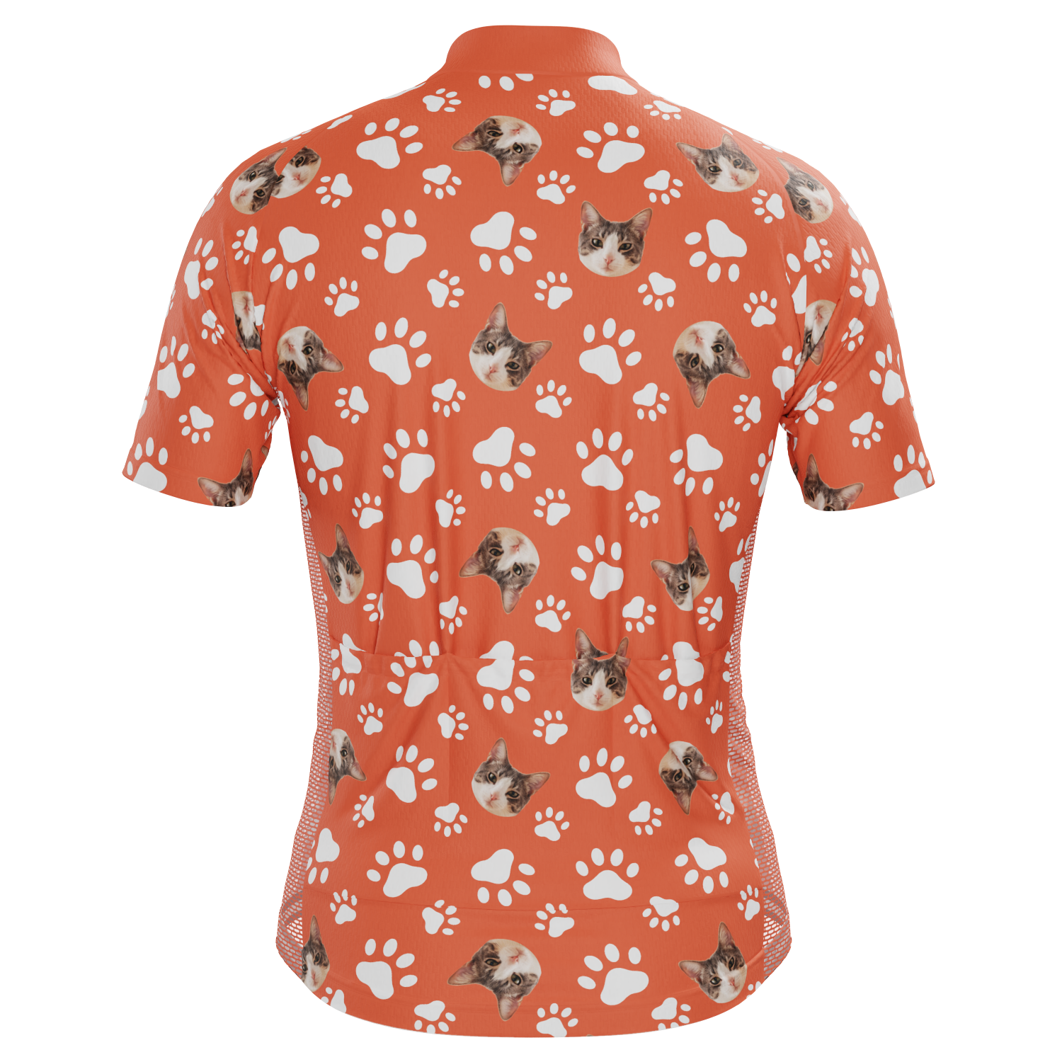 Men's Custom Pet Paws Design Short Sleeve Cycling Jersey