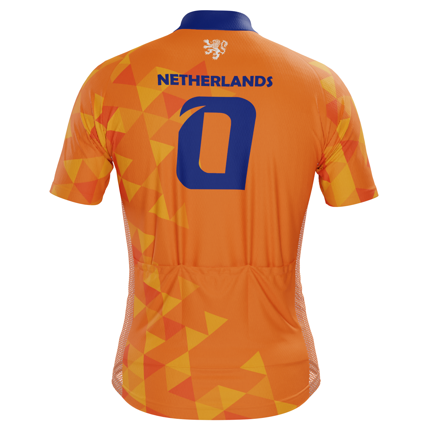 Men's Netherlands Soccer Short Sleeve Cycling Jersey