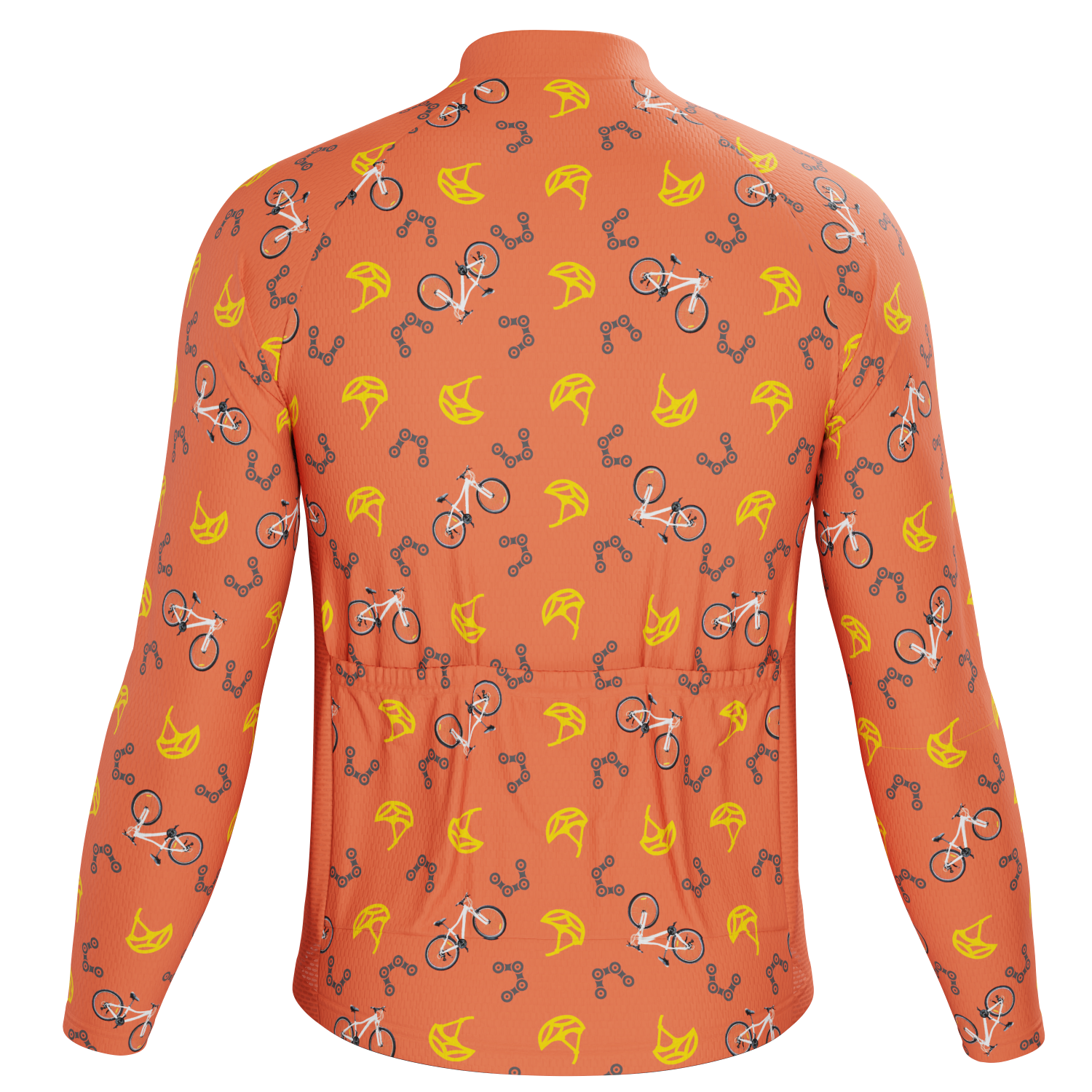 Men's Custom Bike & Helmets Design Personalized Long Sleeve Cycling Jersey