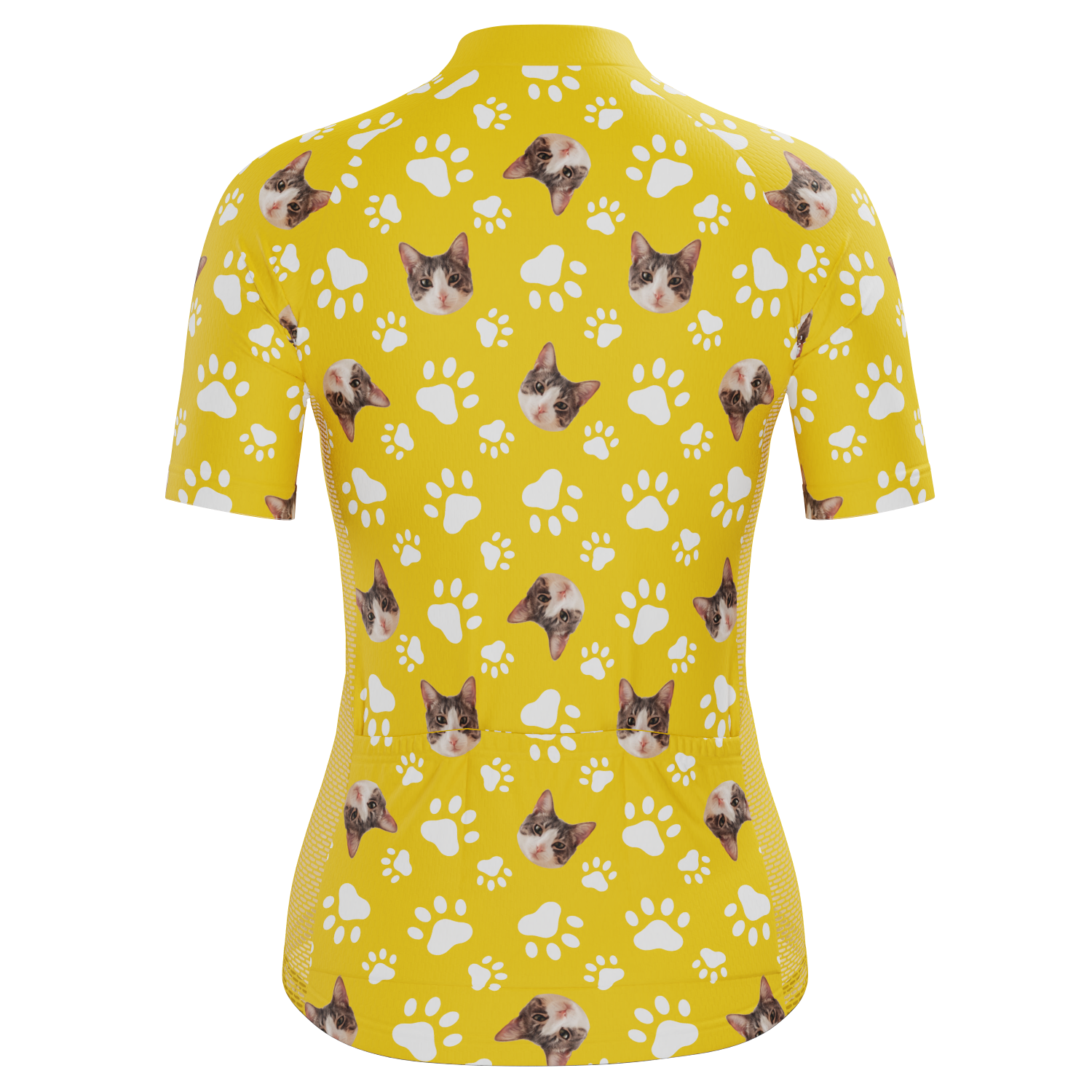 Women's Custom Pet Paws Design Personalized Short Sleeve Cycling Jersey