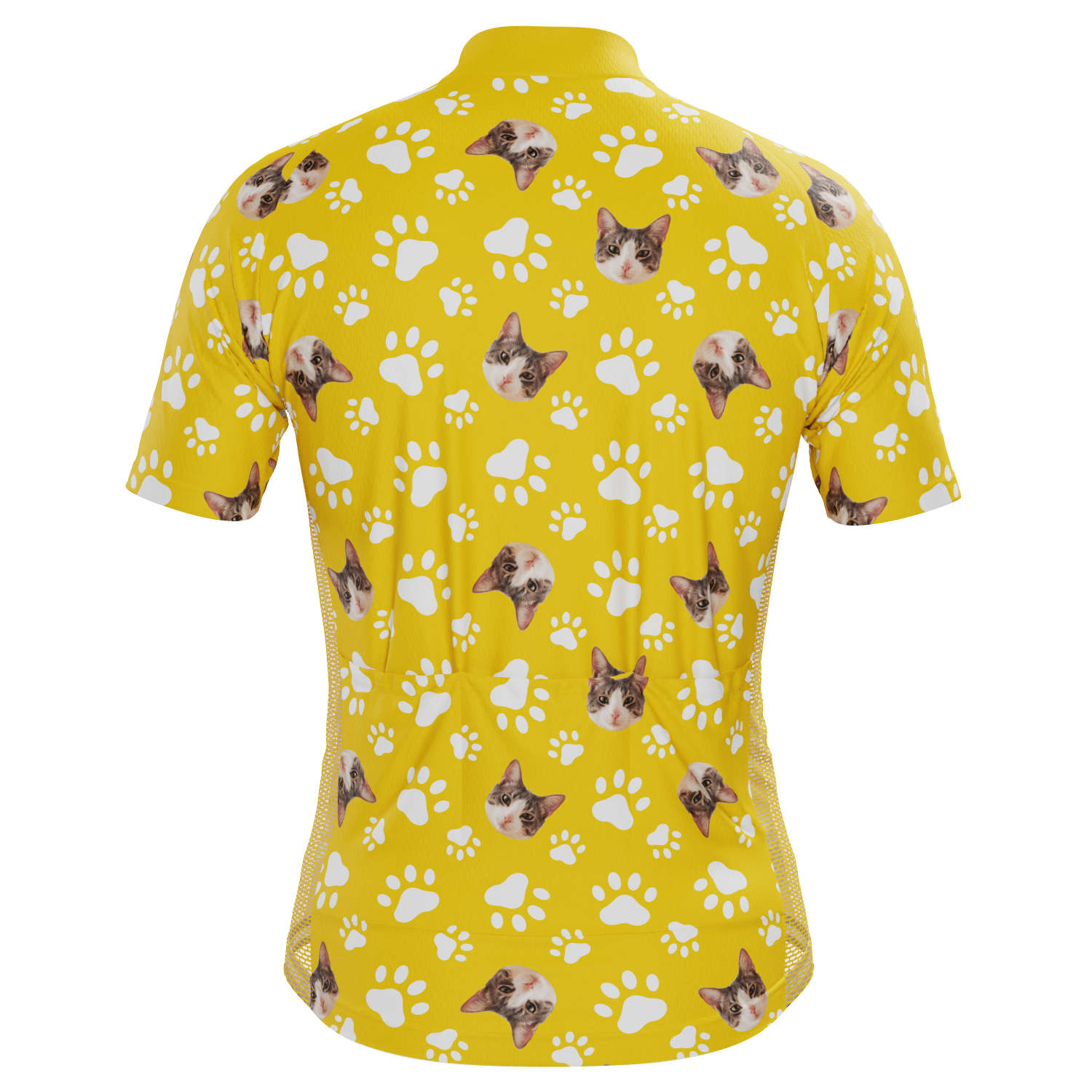 Men's Custom Pet Paws Design Short Sleeve Cycling Jersey