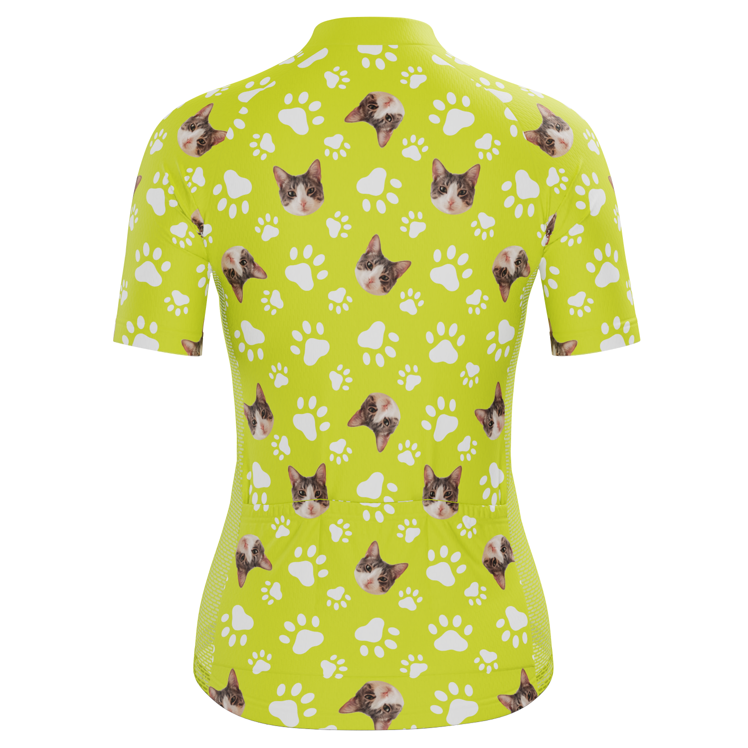 Women's Custom Pet Paws Design Personalized Short Sleeve Cycling Jersey