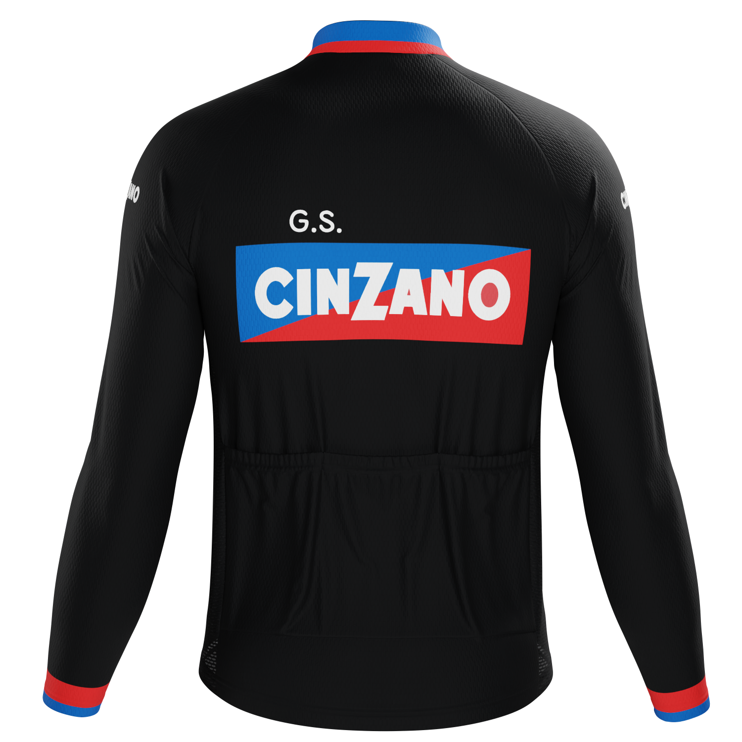 Men's Cinzano 70s and early 80s Vintage Long Sleeve Cycling Jersey