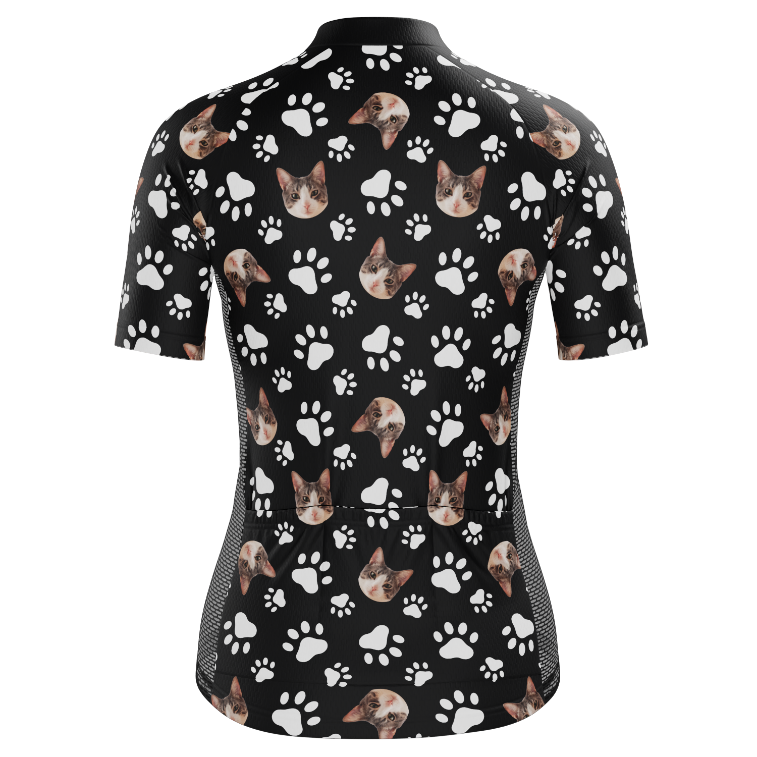 Women's Custom Pet Paws Design Personalized Short Sleeve Cycling Jersey