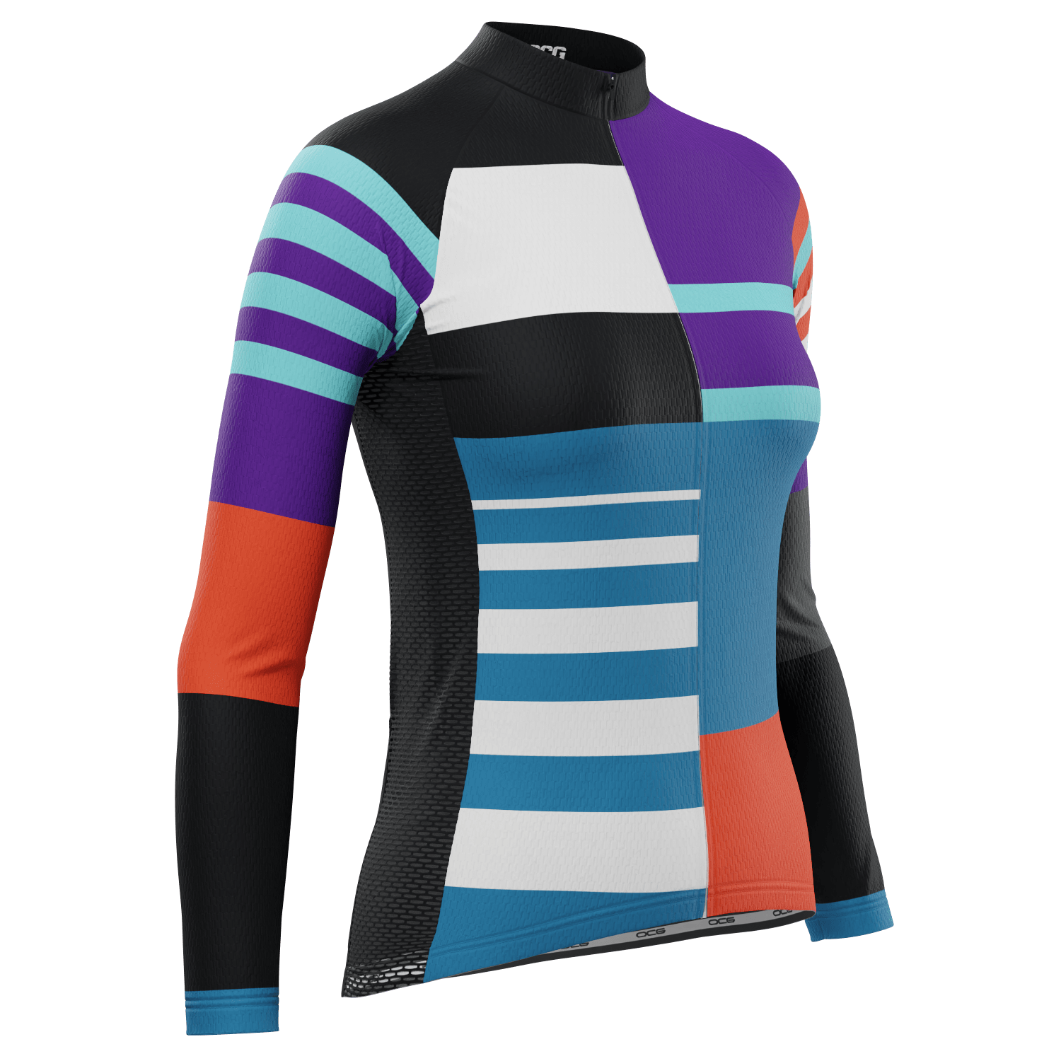 Women's Winter Stripes Long Sleeve Cycling Jersey