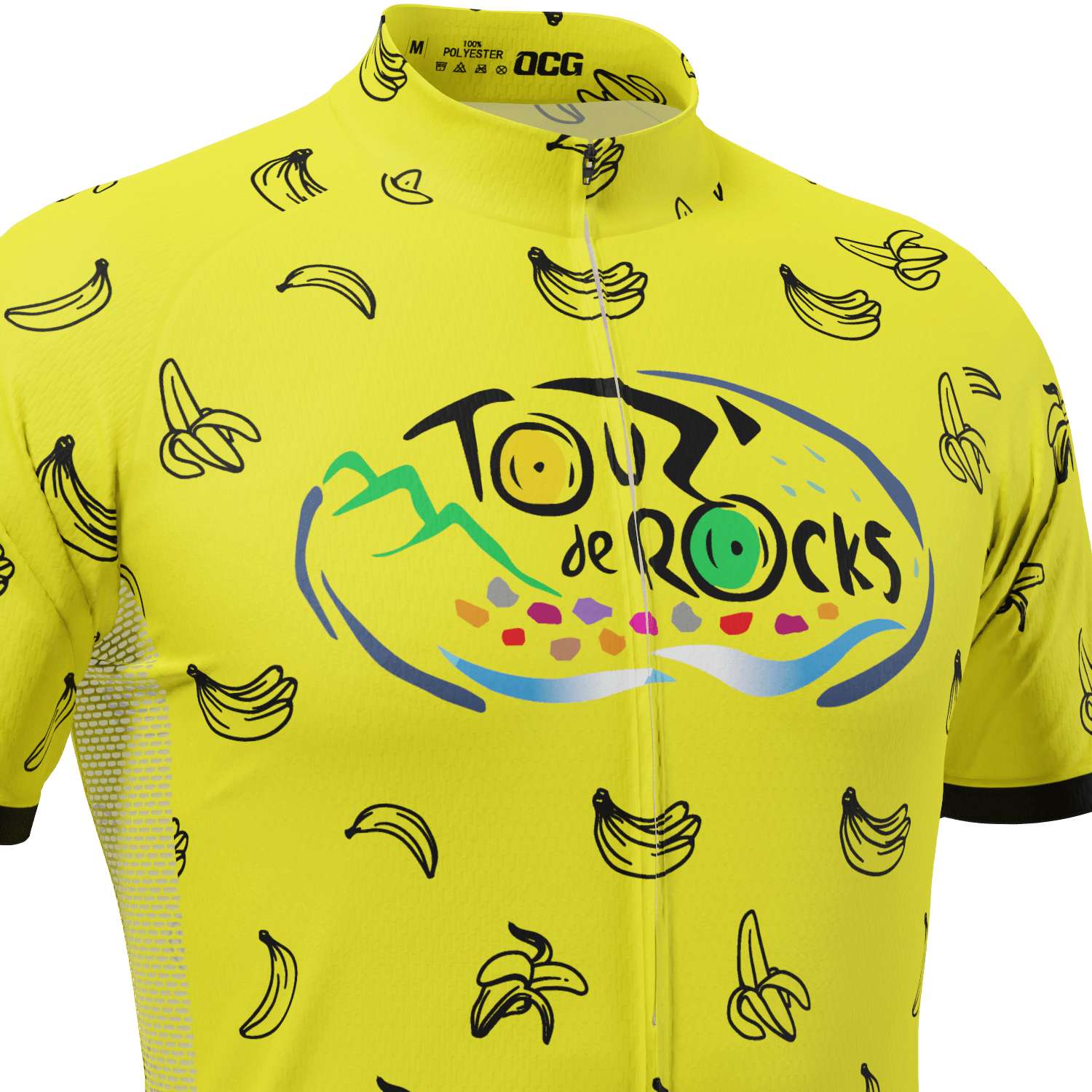 Men's Custom Tour de Rocks Short Sleeve Cycling Jersey