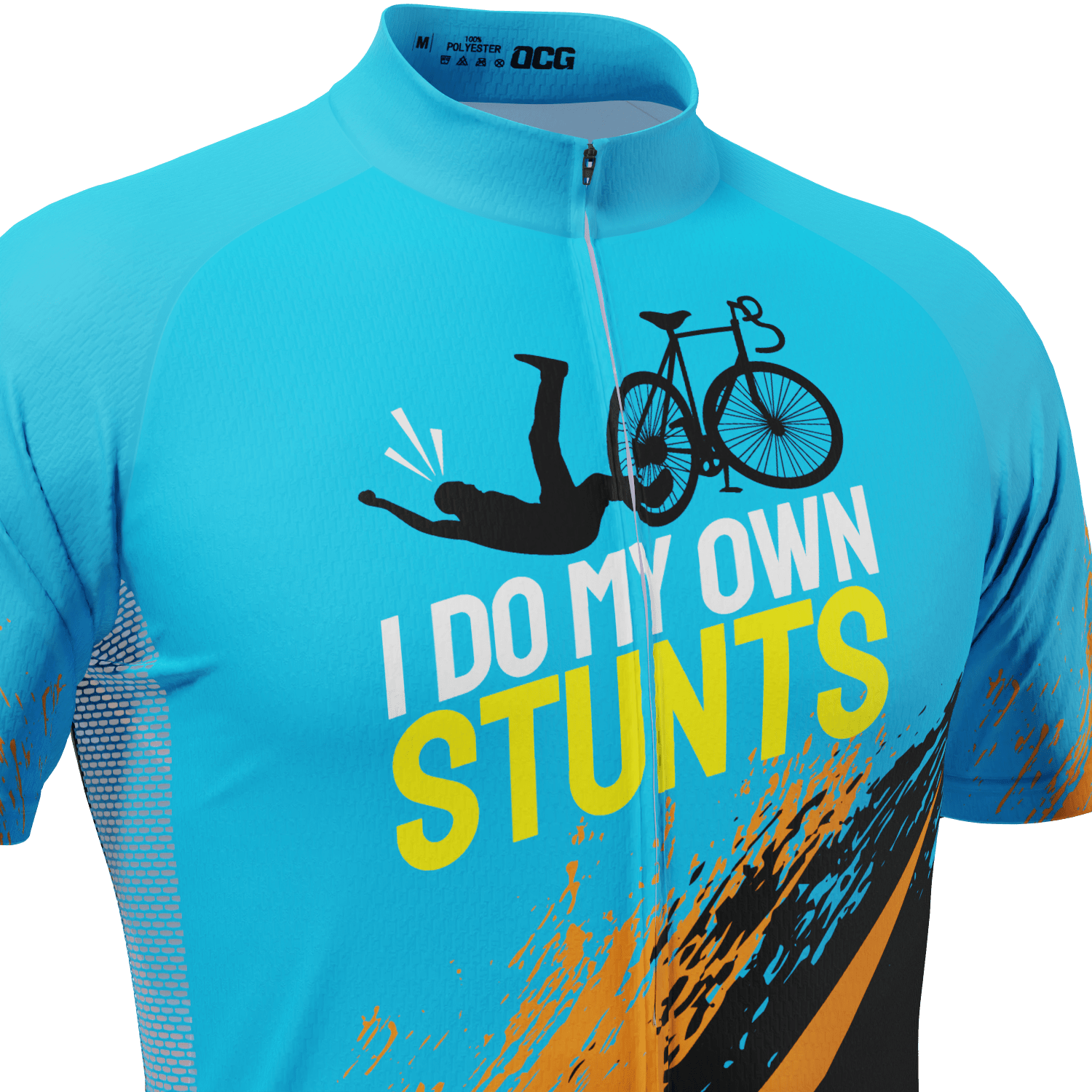 Men's I Do My Own Stunts Short Sleeve Cycling Jersey