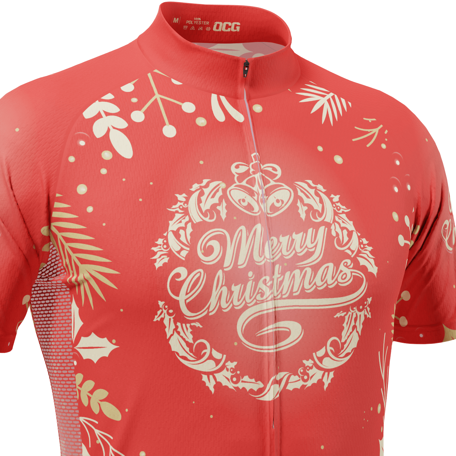 Men's Feliz Navidad Short Sleeve Cycling Jersey