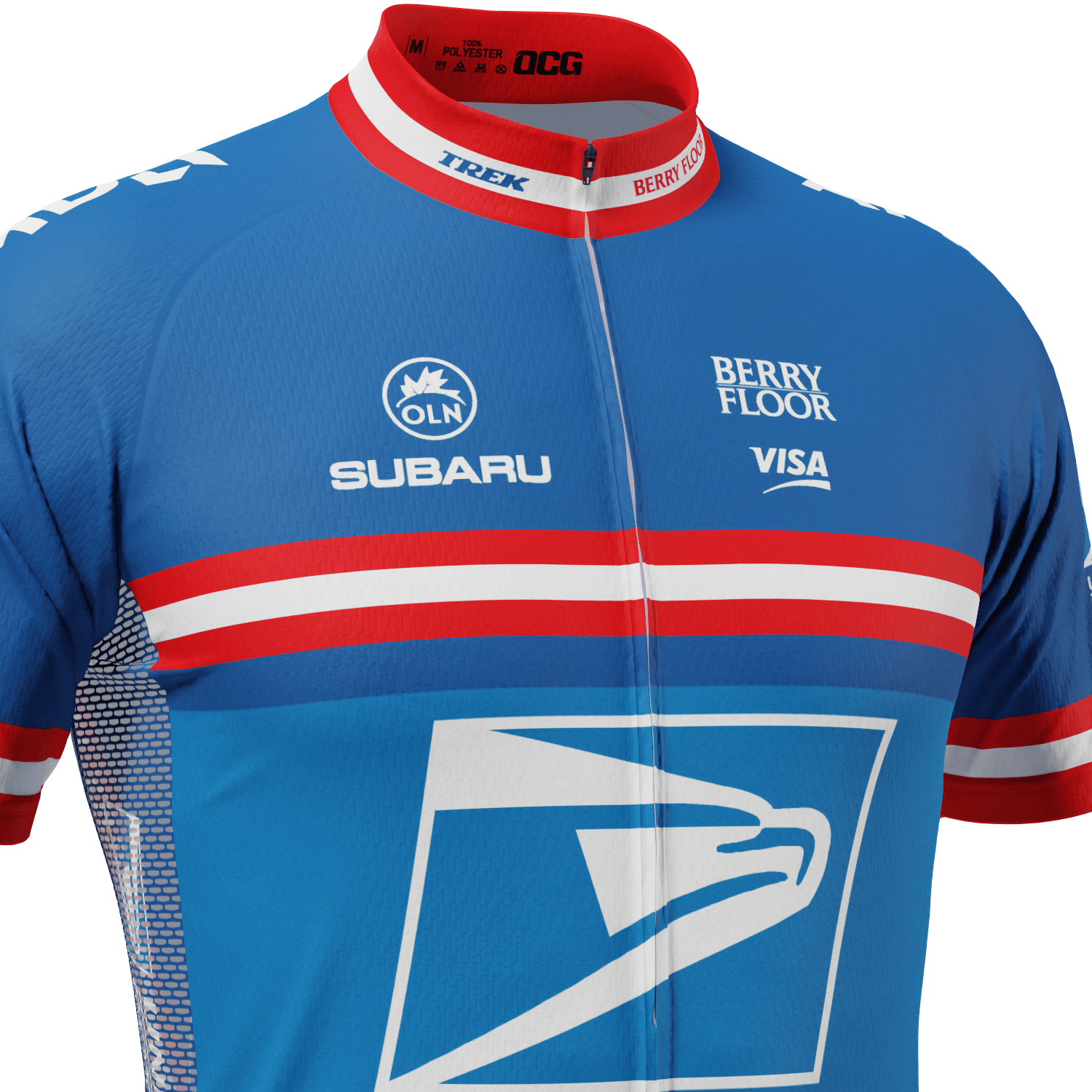 Men's Retro US Postal Short Sleeve Cycling Jersey