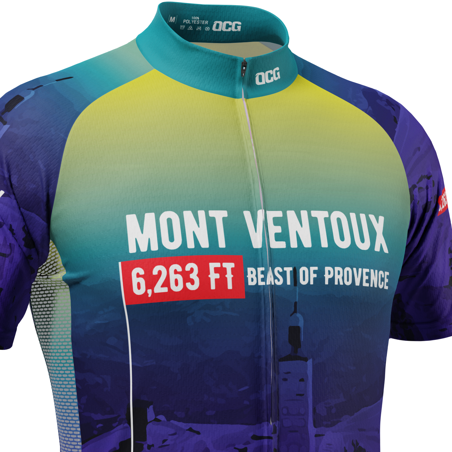 Men's Mont Ventoux Epic Climbs  Short Sleeve Cycling Jersey