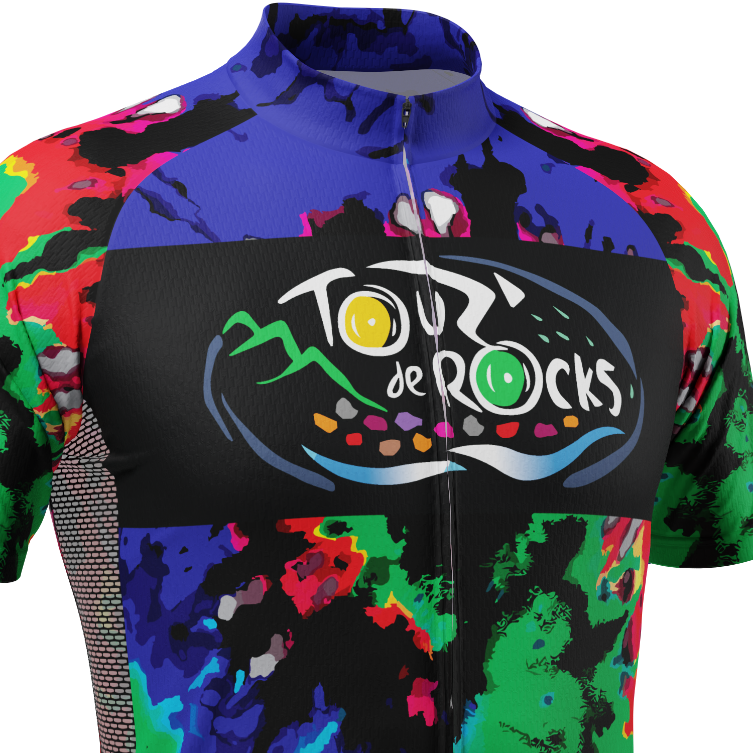 Men's Custom Tour de Rocks Short Sleeve Cycling Jersey