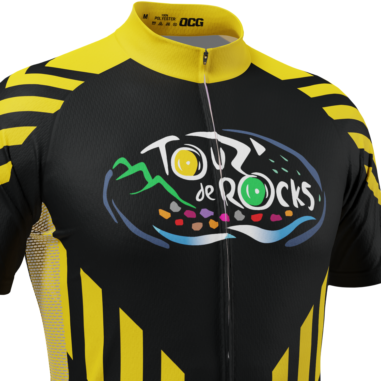Men's Custom Tour de Rocks Short Sleeve Cycling Jersey