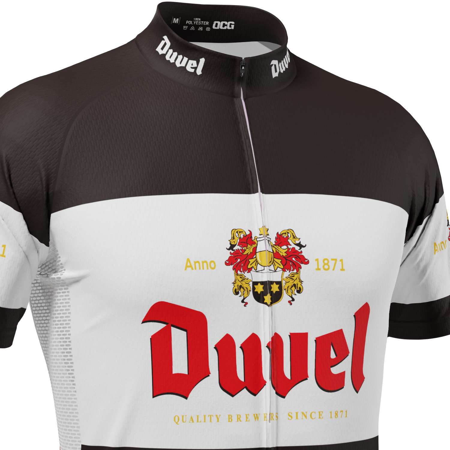 Men's Duvel Black Retro Short Sleeve Cycling Jersey