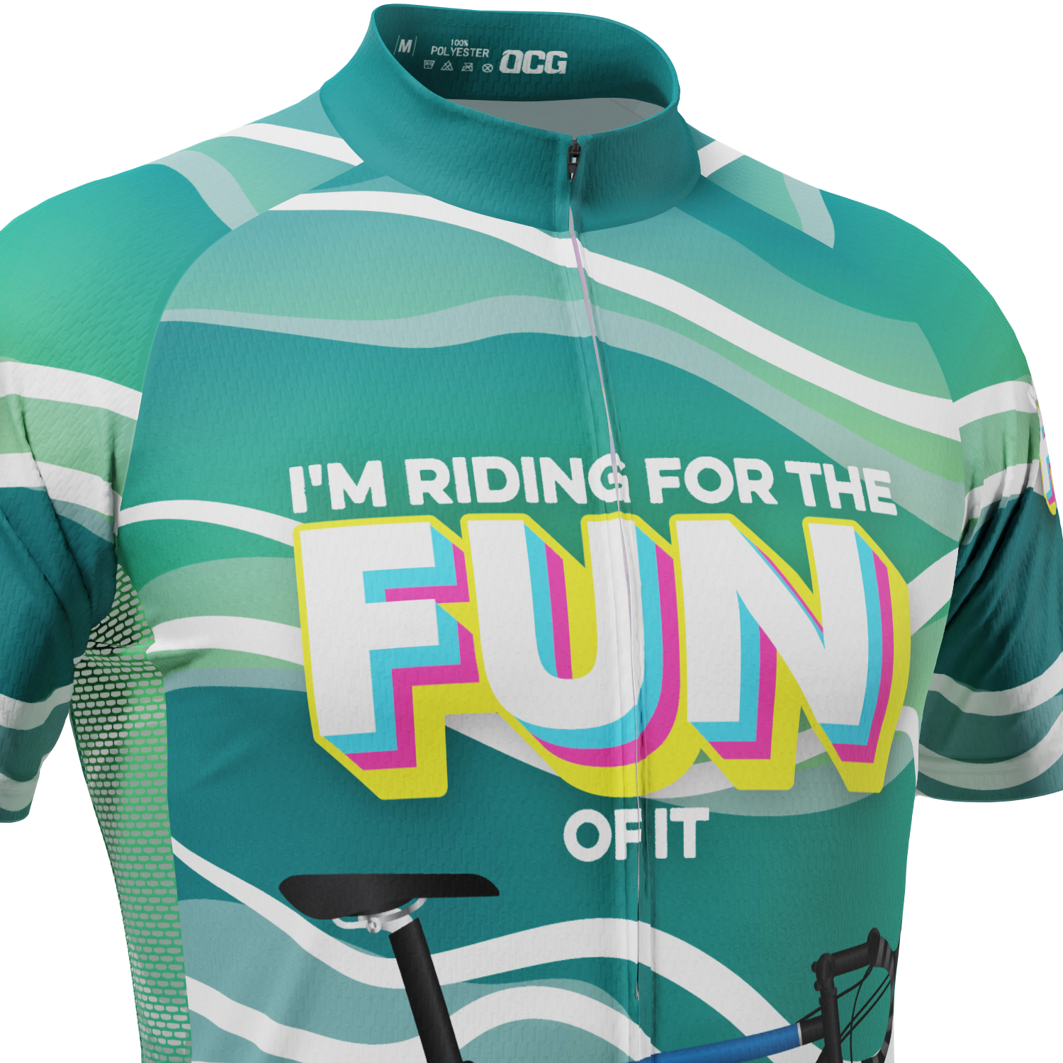 Men's I'm Riding For The Fun Of It Short Sleeve Cycling Jersey