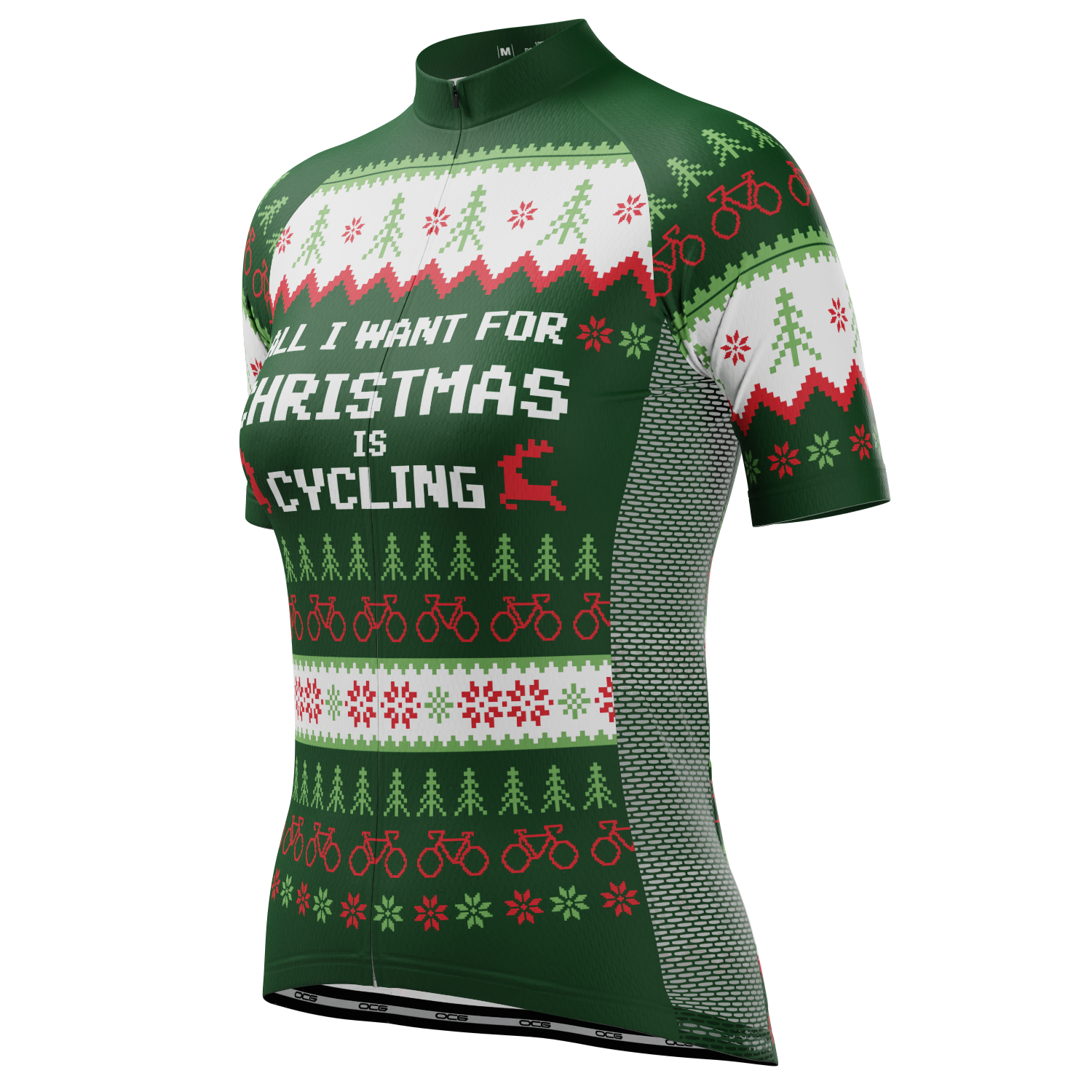 Women's All I Want For Christmas Short Sleeve Cycling Jersey