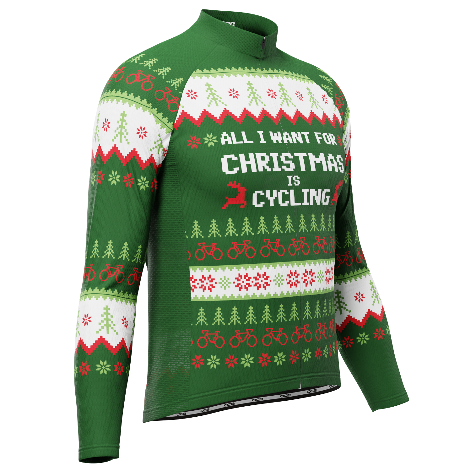 Men's All I Want For Christmas Long Sleeve Cycling Jersey