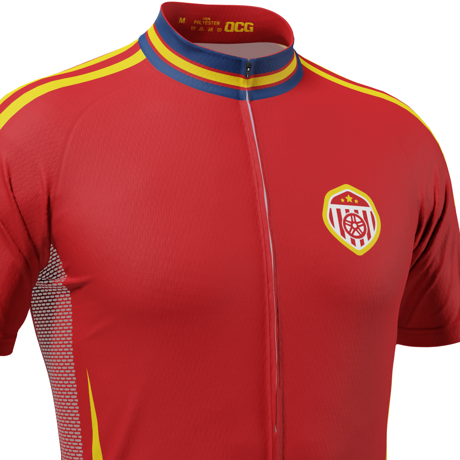 Men's Spain Soccer Short Sleeve Cycling Jersey