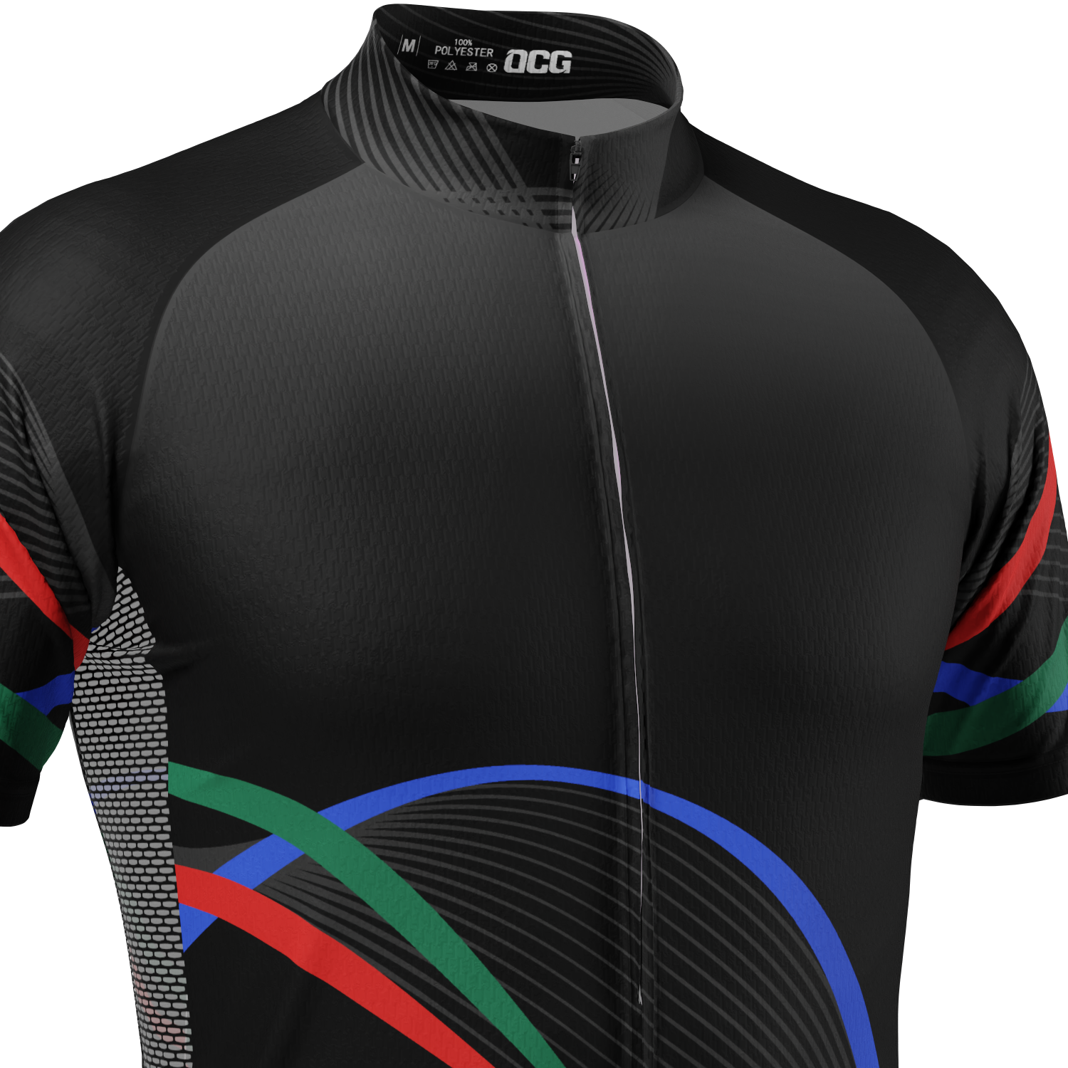 Men's Technical Black Short Sleeve Cycling Jersey