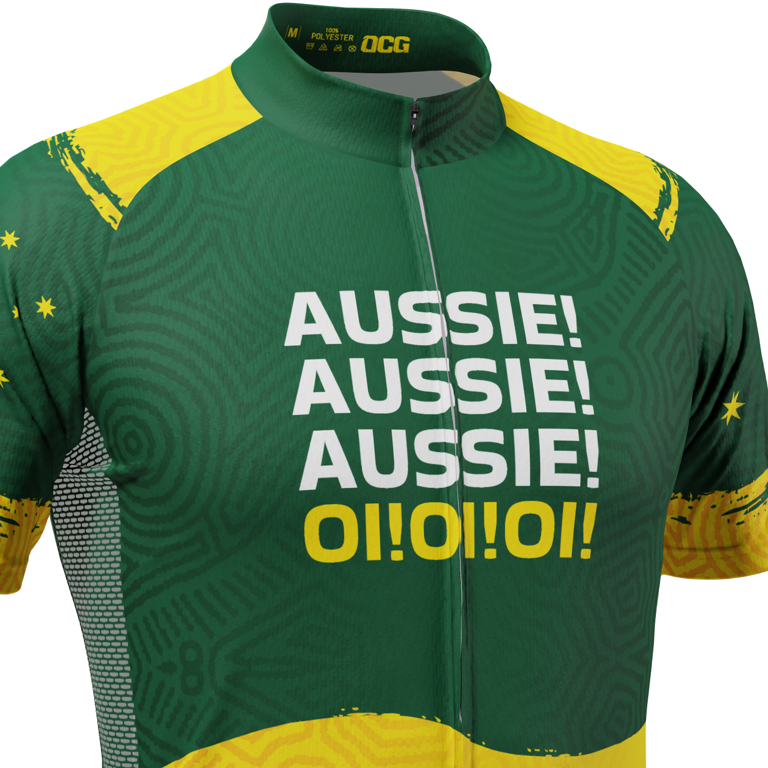 Men's Aussie Aussie Aussie Short Sleeve Cycling Jersey