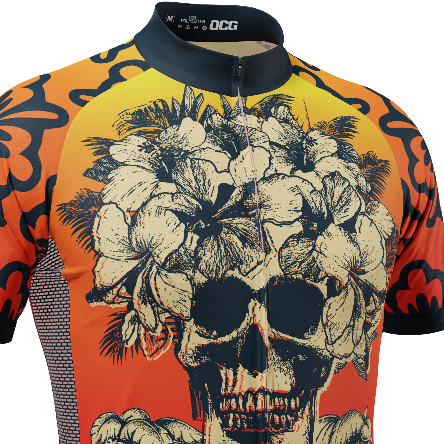 Men's Maui Skull Short Sleeve Cycling Jersey
