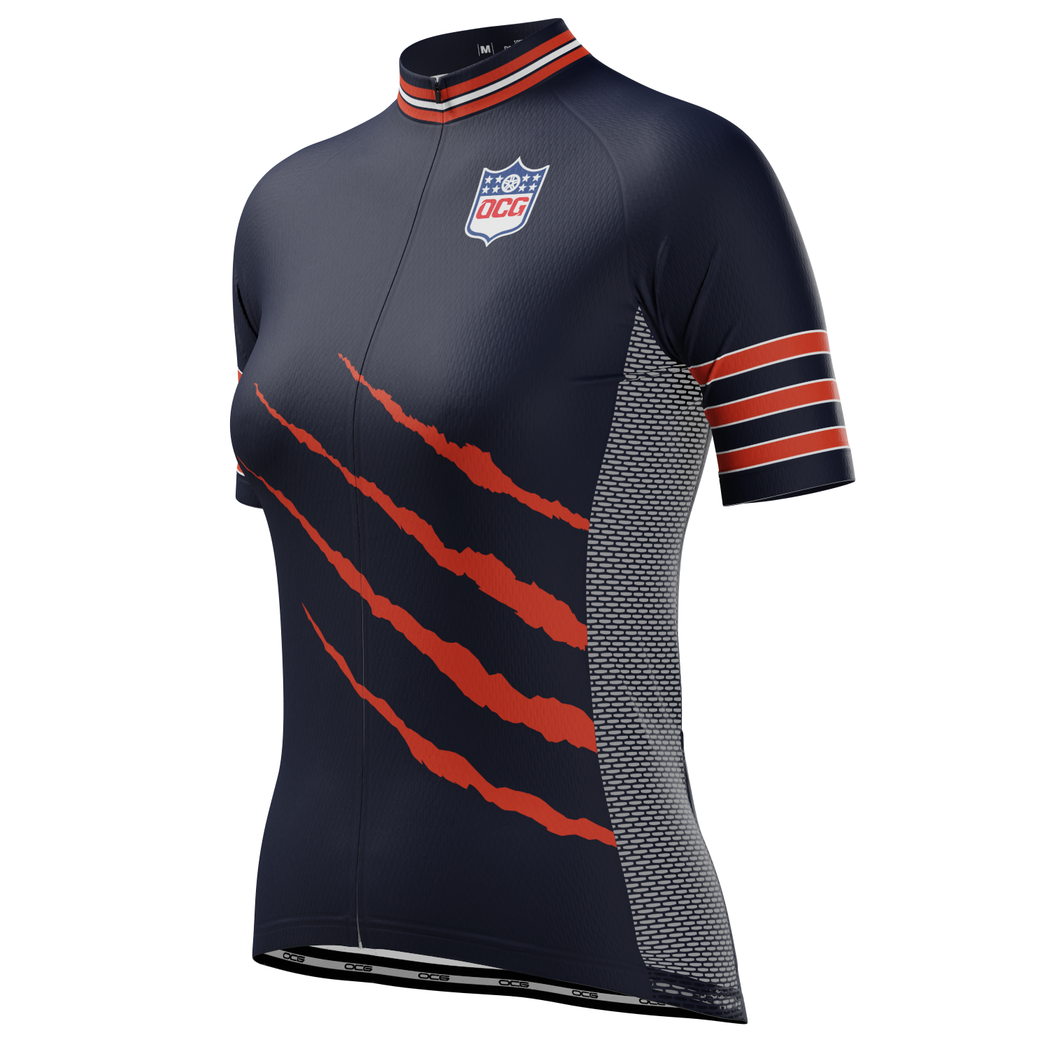 Women's Chicago Football Short Sleeve Cycling Jersey