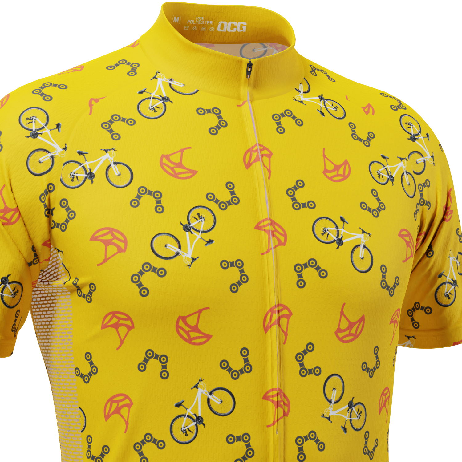 Men's Custom Bike & Helmets Design Personalized Short Sleeve Cycling Jersey