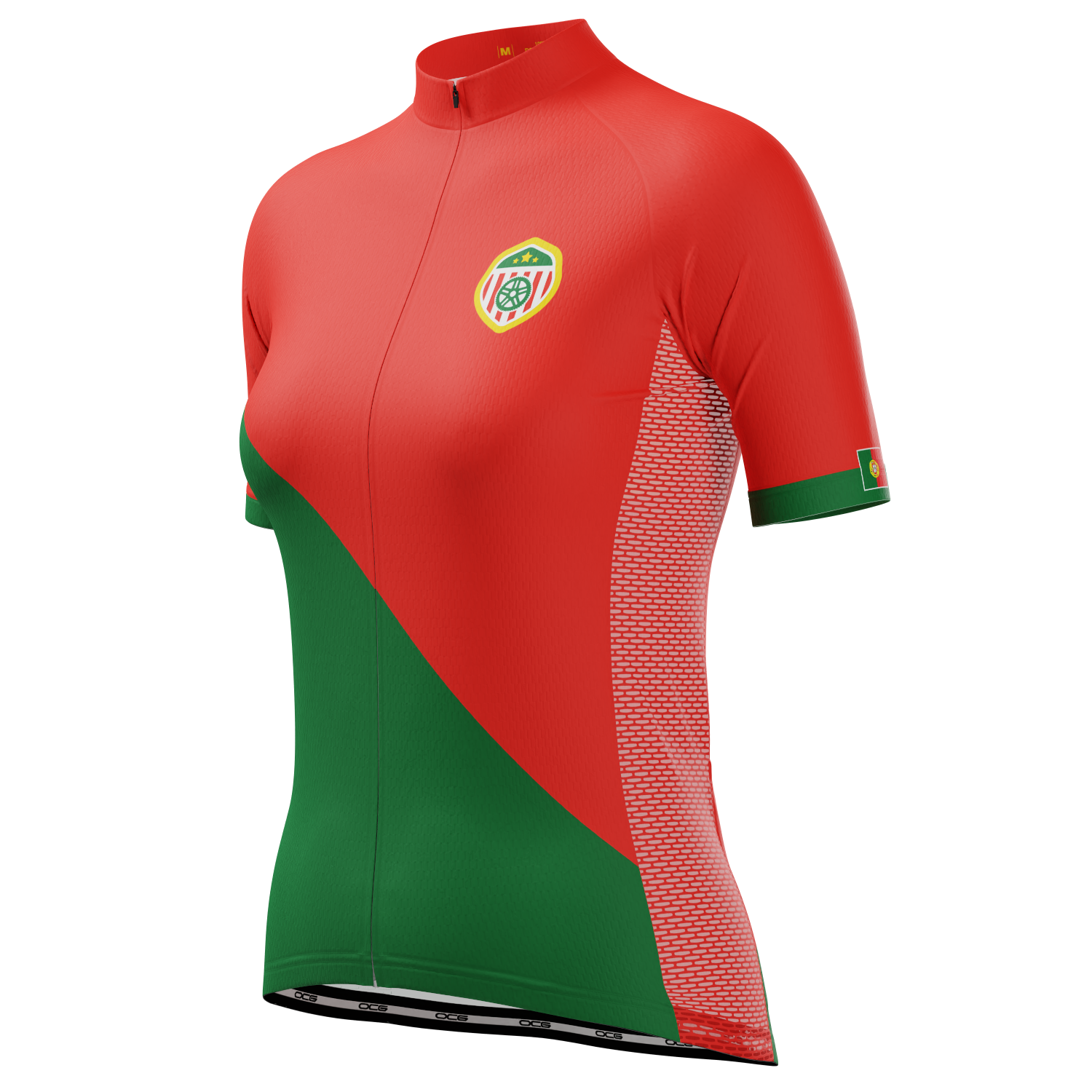 Women's Portugal Soccer Short Sleeve Cycling Jersey