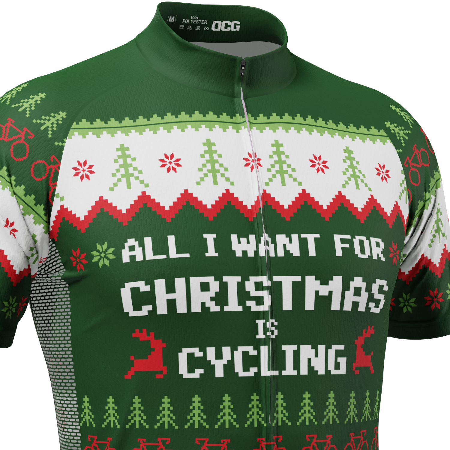 Men's All I Want For Christmas Short Sleeve Cycling Jersey