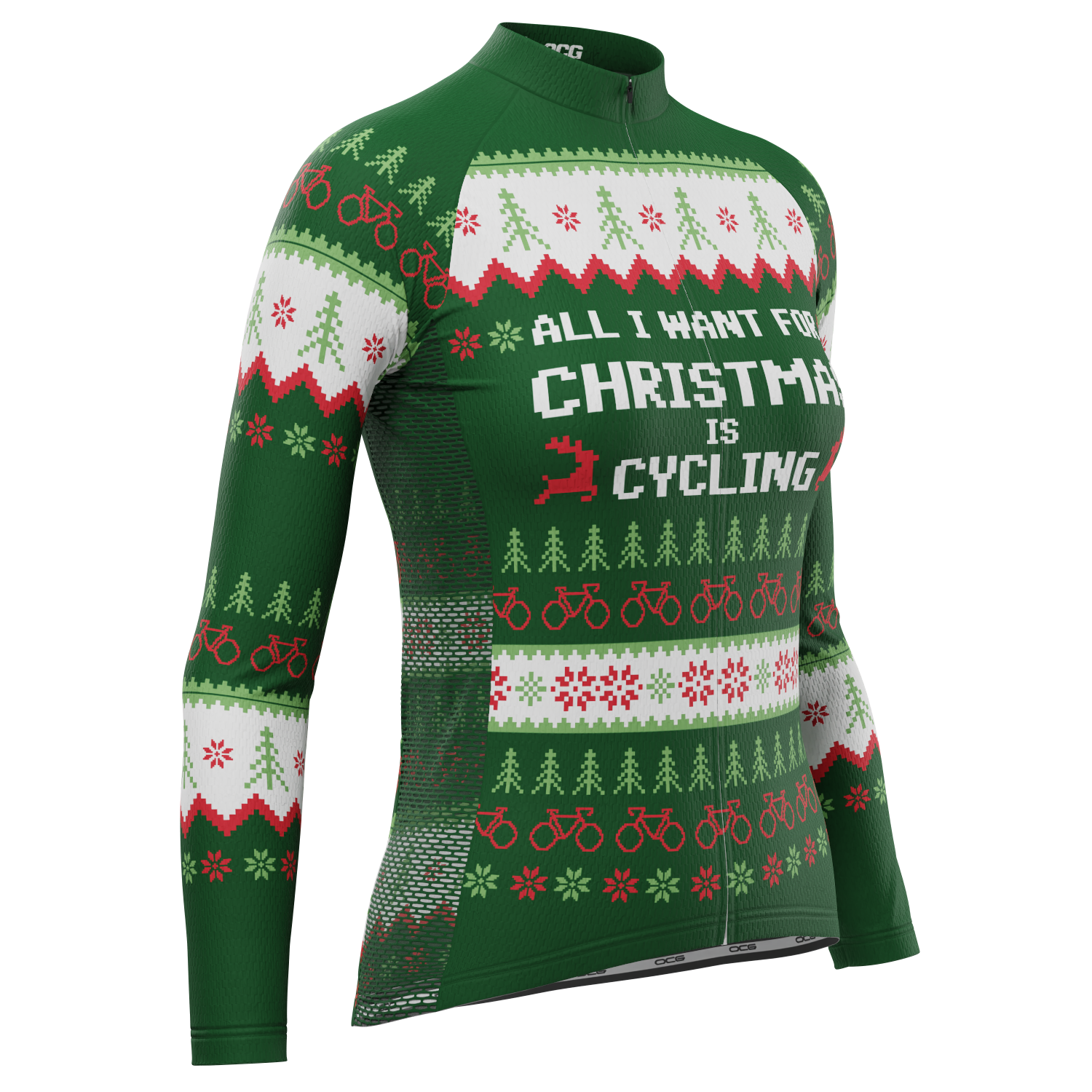 Women's All I Want For Christmas Long Sleeve Cycling Jersey