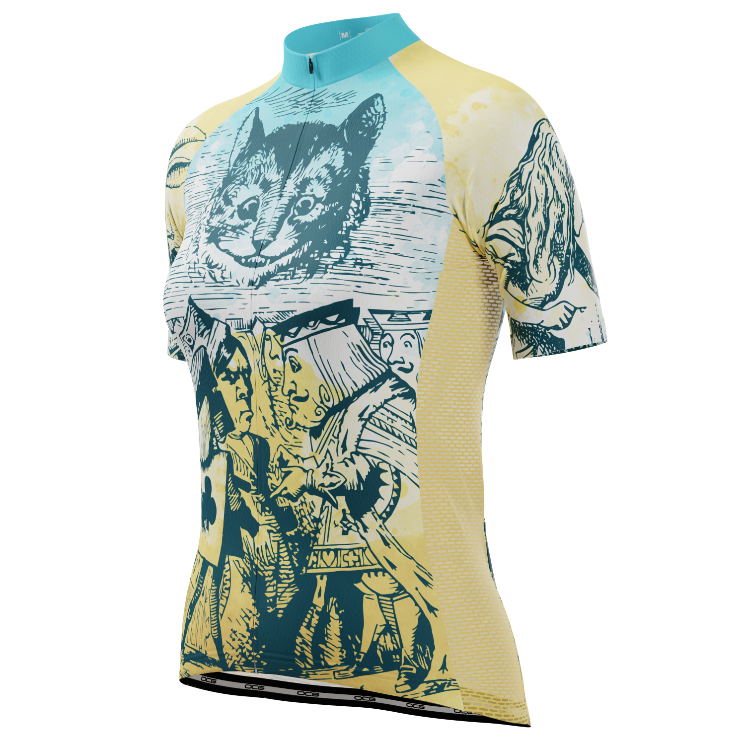 Women's Alice In Wonderland Short Sleeve Cycling Jersey