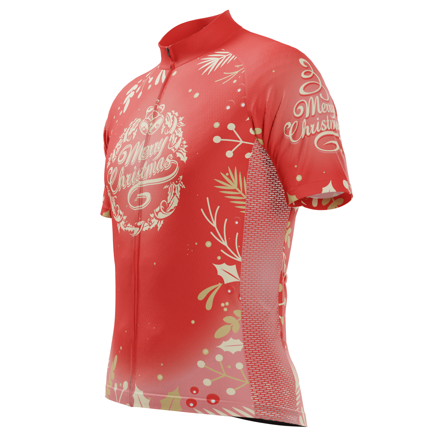 Men's Feliz Navidad Short Sleeve Cycling Jersey