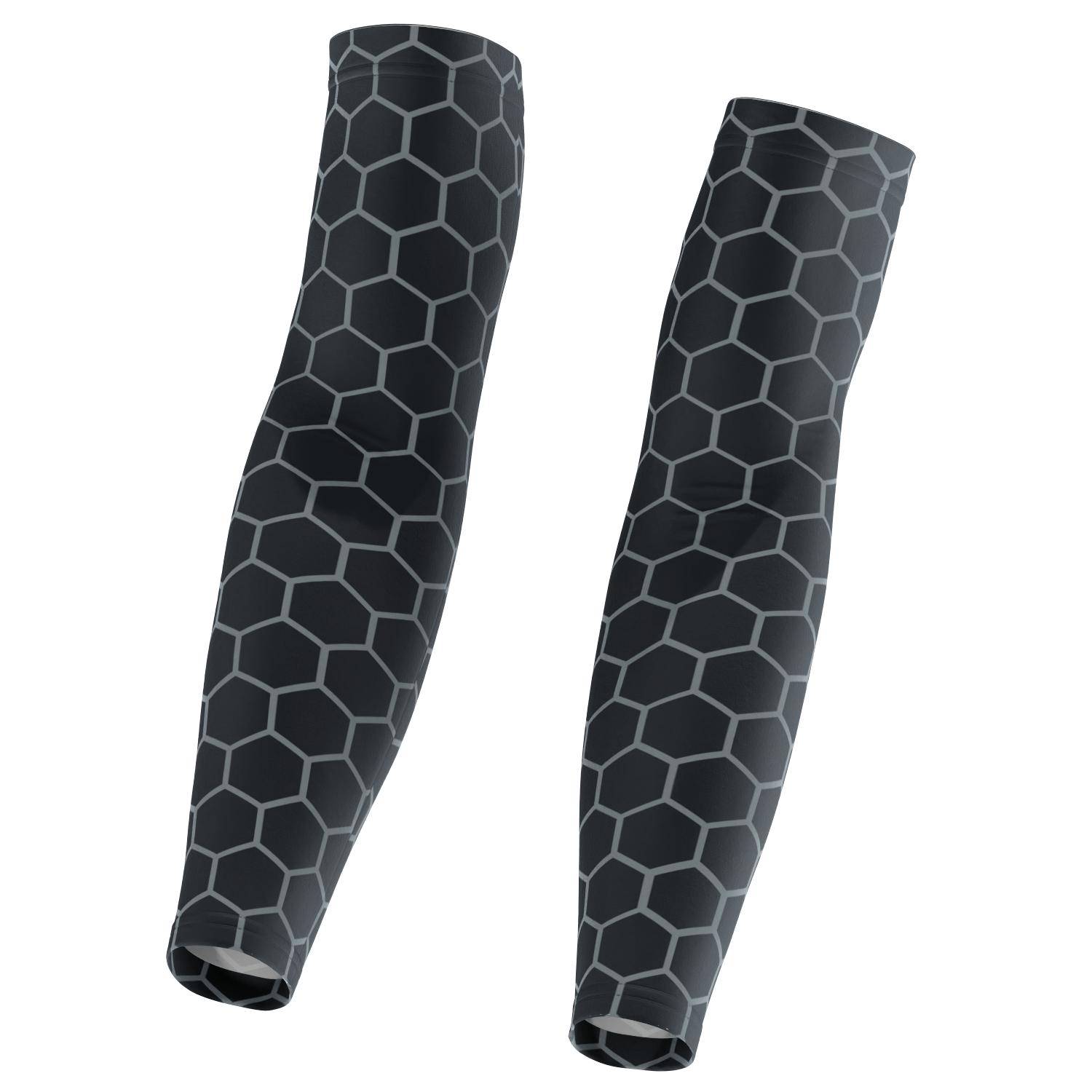 Black Honeycomb Cycling Arm Warmers