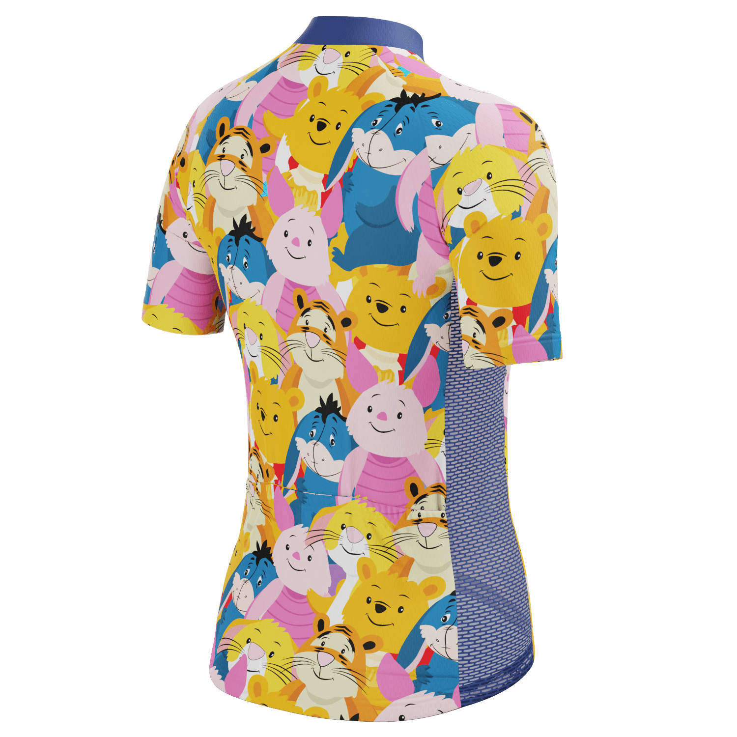 Women's Winnie The Pooh Characters Mashup Short Sleeve Cycling Jersey ...