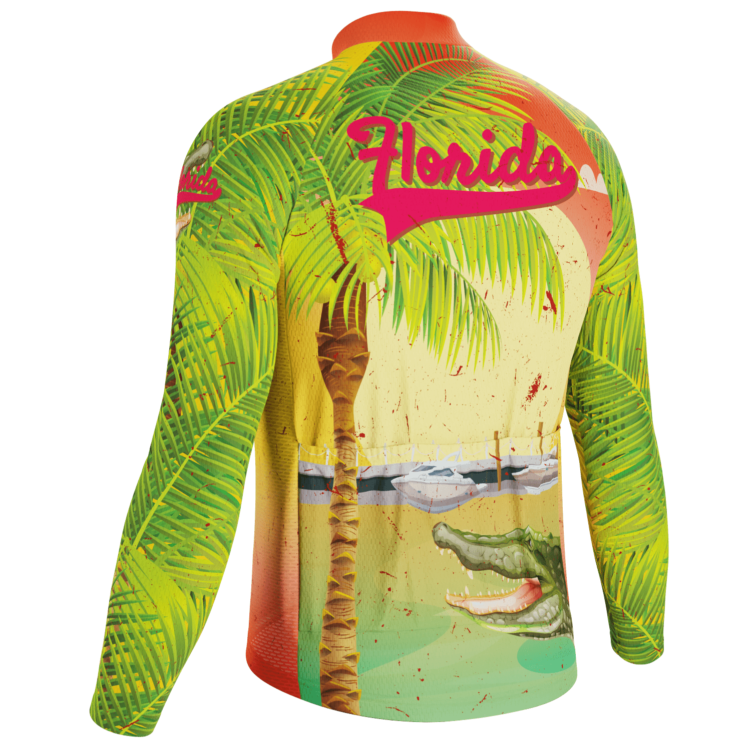 Men's Around The World - Florida Long Sleeve Cycling Jersey