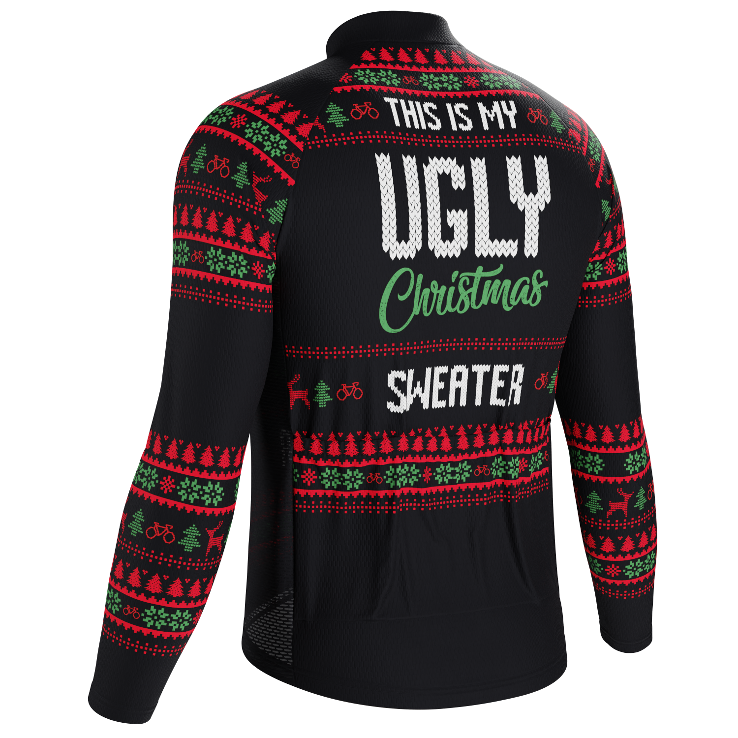 Men's This is my Ugly Christmas Sweater Long Sleeve Cycling Jersey