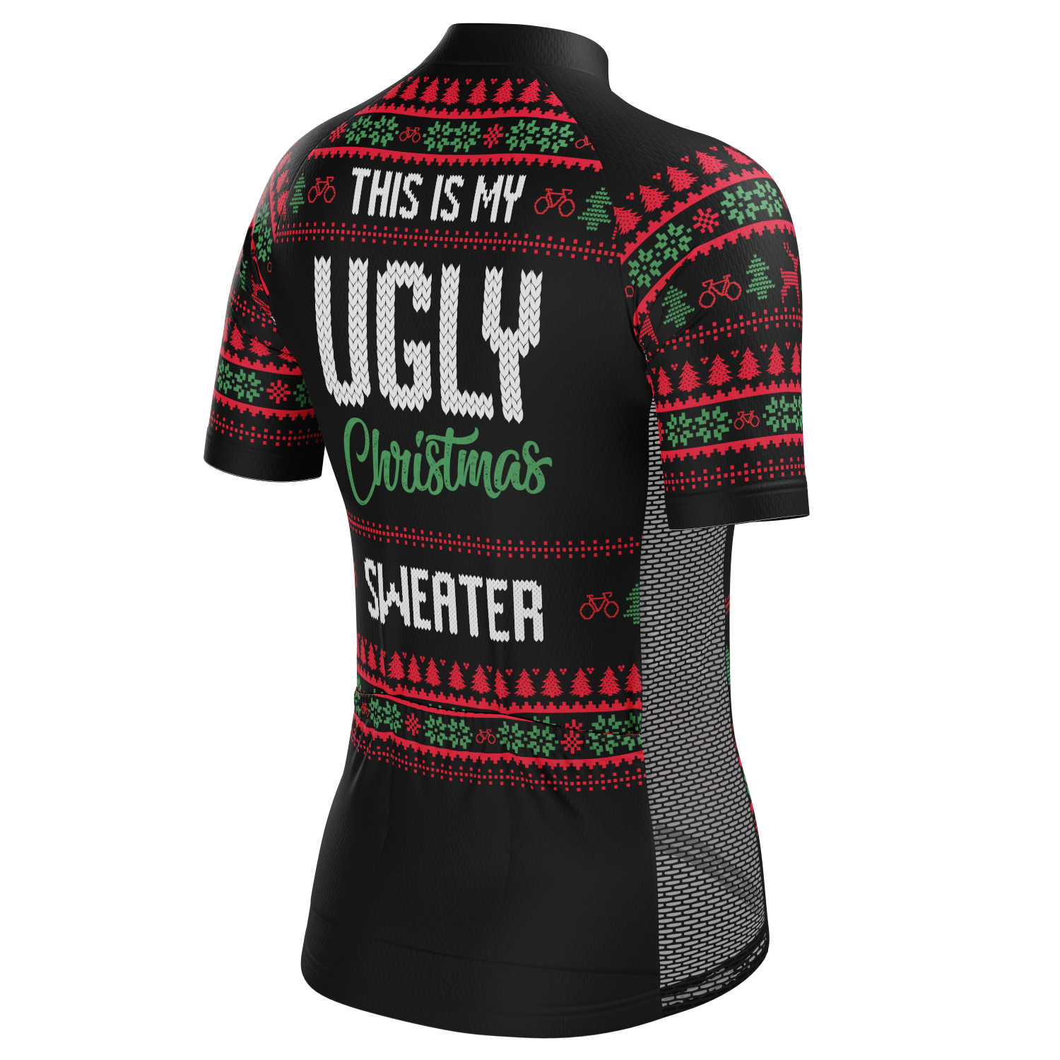 Women's This is my Ugly Christmas Sweater Short Sleeve Cycling Jersey