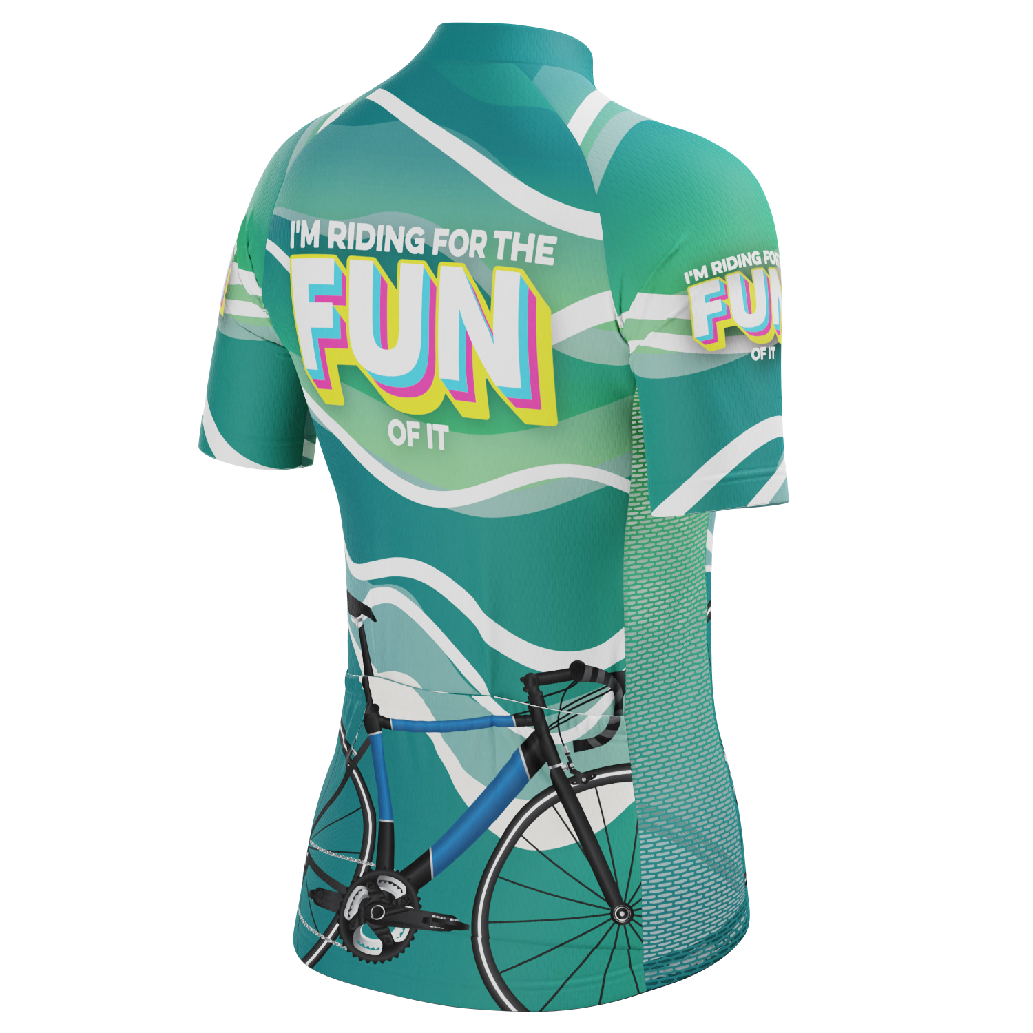 Women's I'm Riding For The Fun Of It Short Sleeve Cycling Jersey