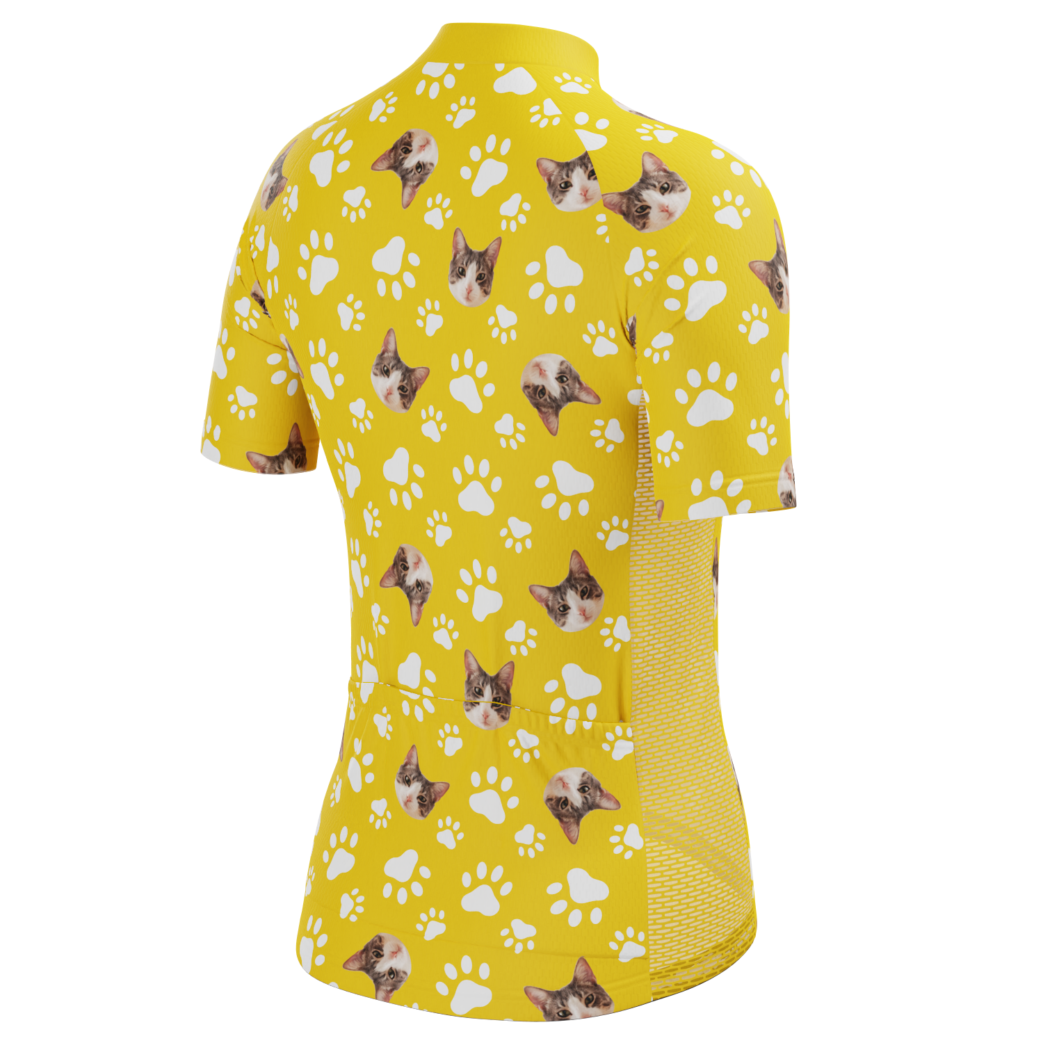 Women's Custom Pet Paws Design Personalized Short Sleeve Cycling Jersey